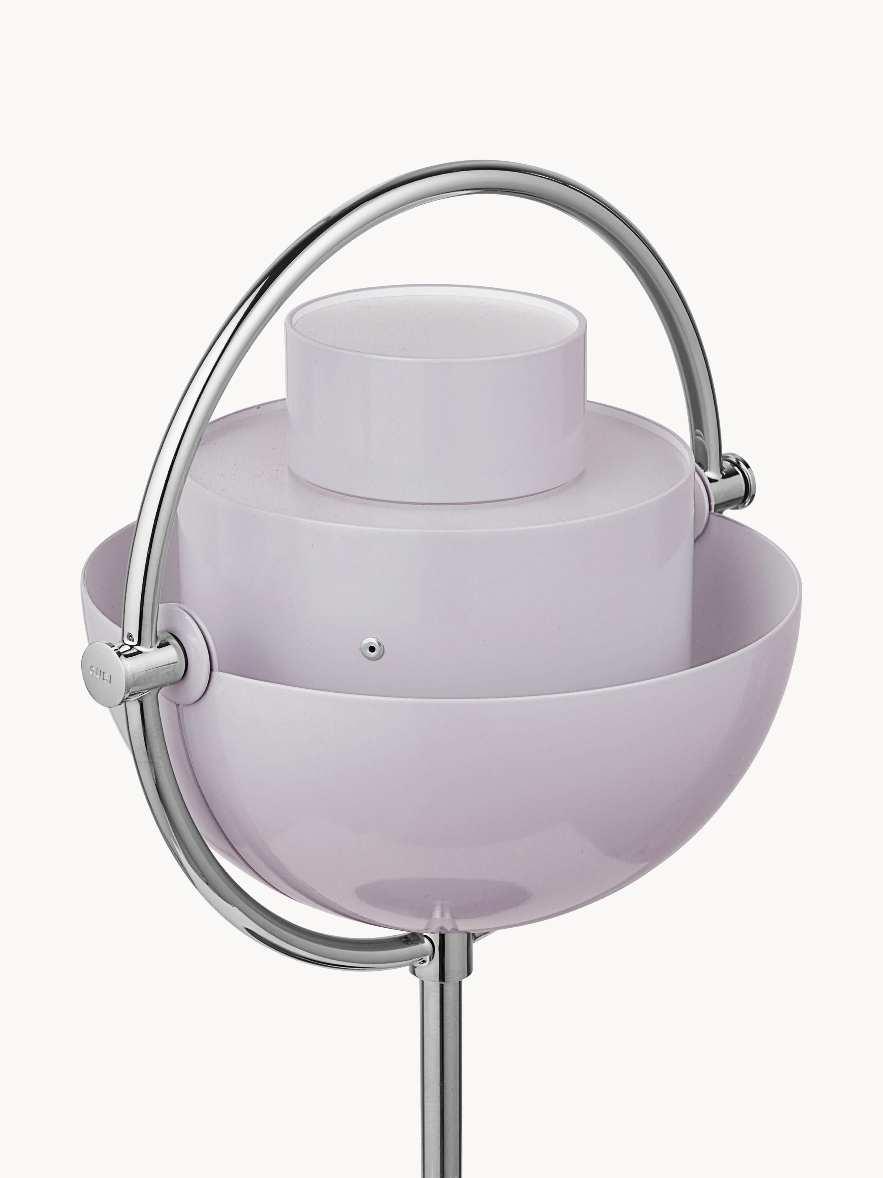 Lampe à poser mobile Egil, intensité ajustable - Lavande haute brillance, argenté haute brillance