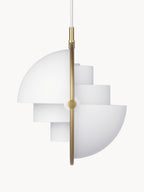 Suspension orientable Egil - Blanc mat, doré haute brillance