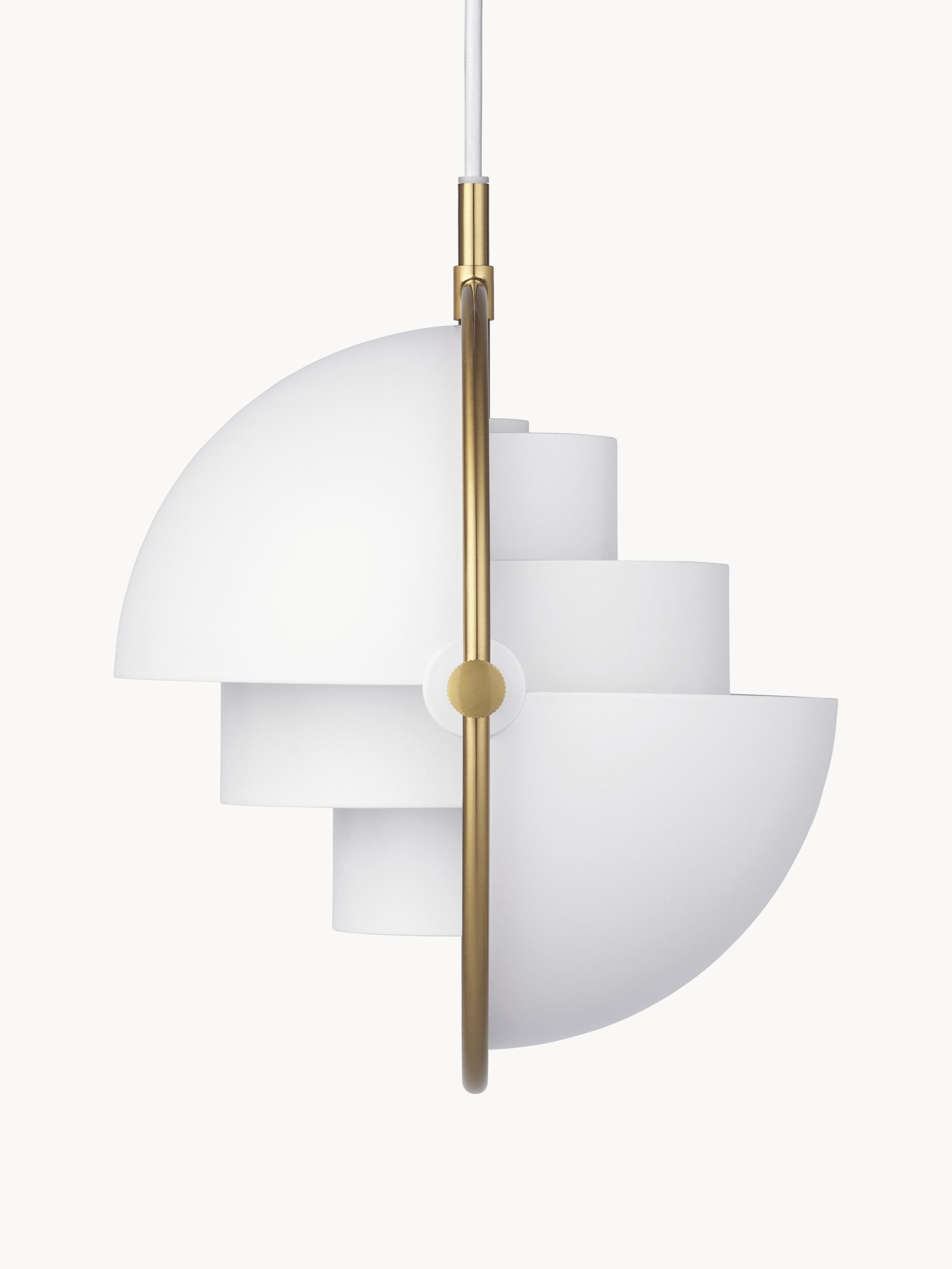 Suspension orientable Egil - Blanc mat, doré haute brillance