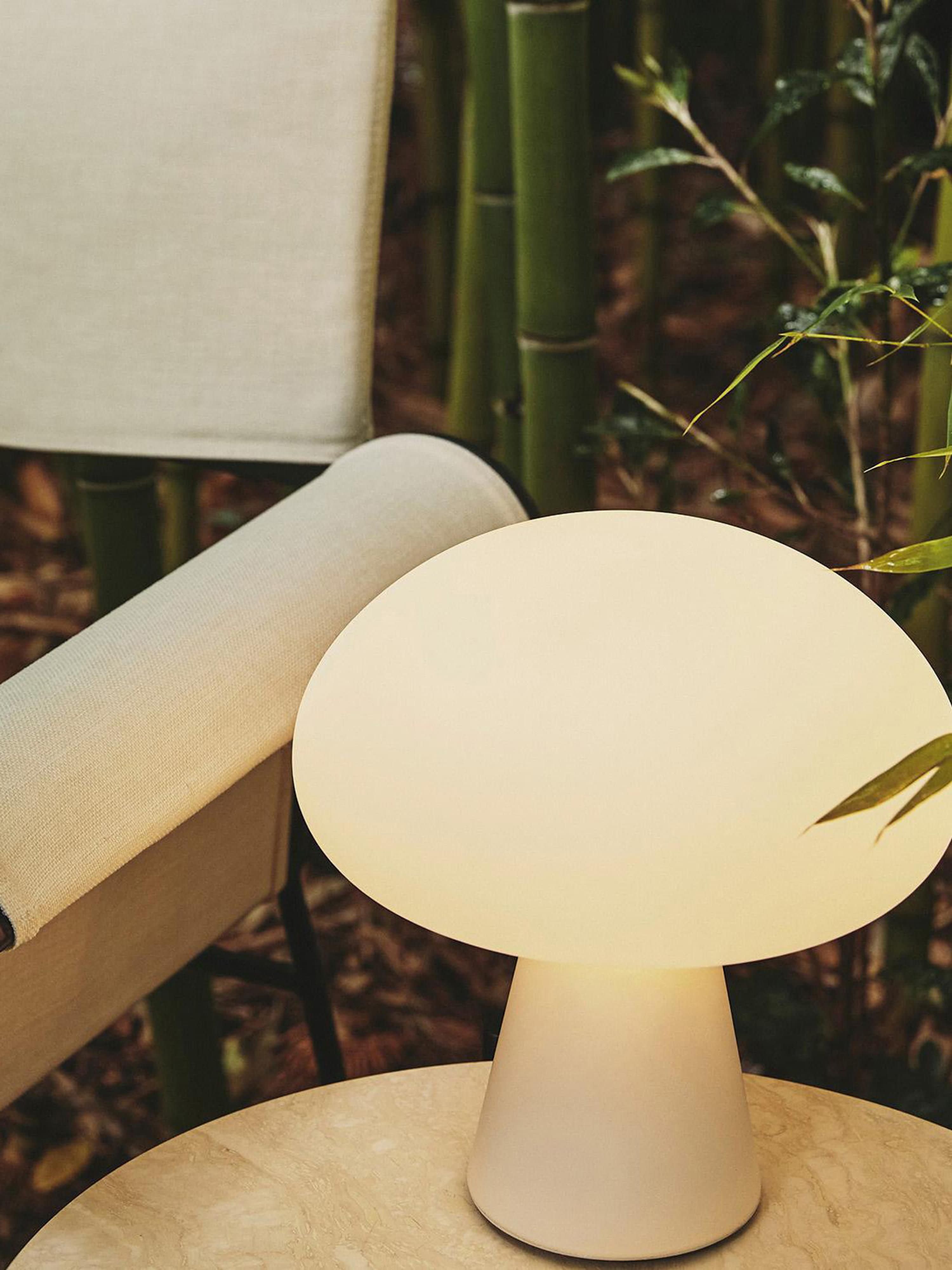 Lampe à poser LED mobile avec port Grant, intensité ajustable - Blanc