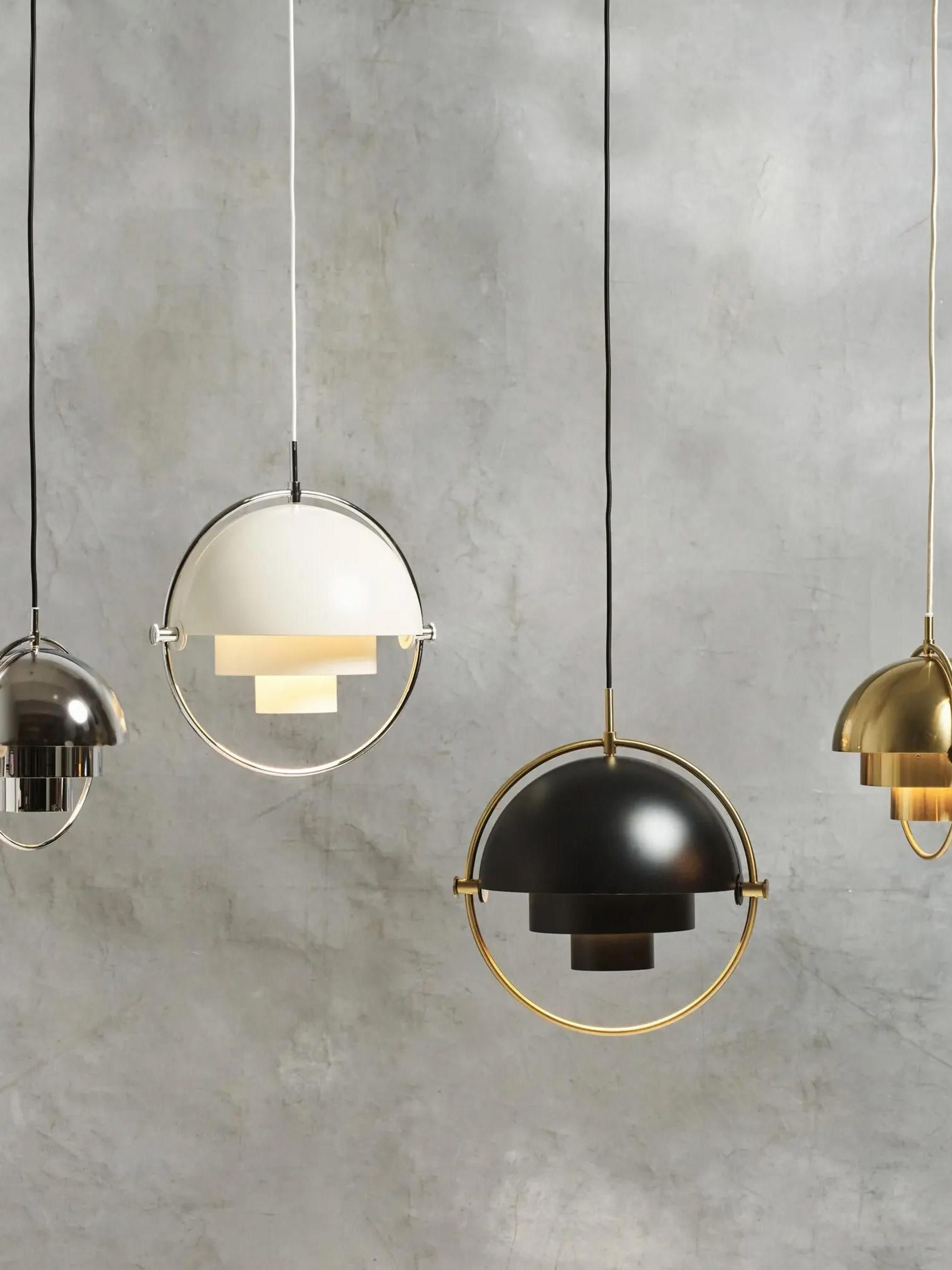 Suspension orientable Egil - Noir mat, doré haute brillance