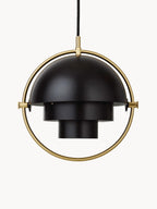 Suspension orientable Egil - Noir mat, doré haute brillance