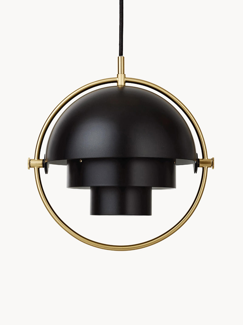 Suspension orientable Egil - Noir mat, doré haute brillance