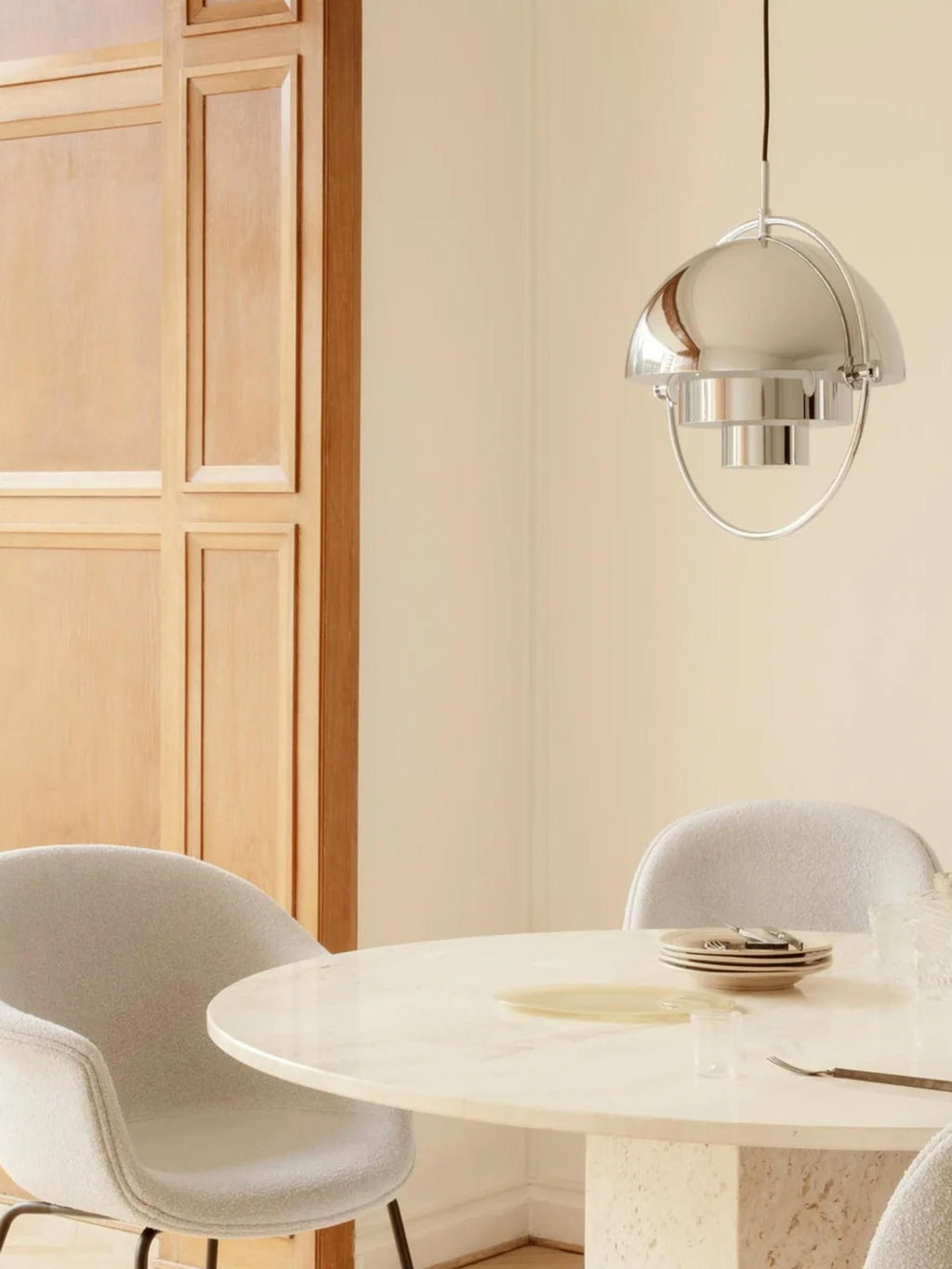 Suspension orientable Egil - Argenté, haute brillance