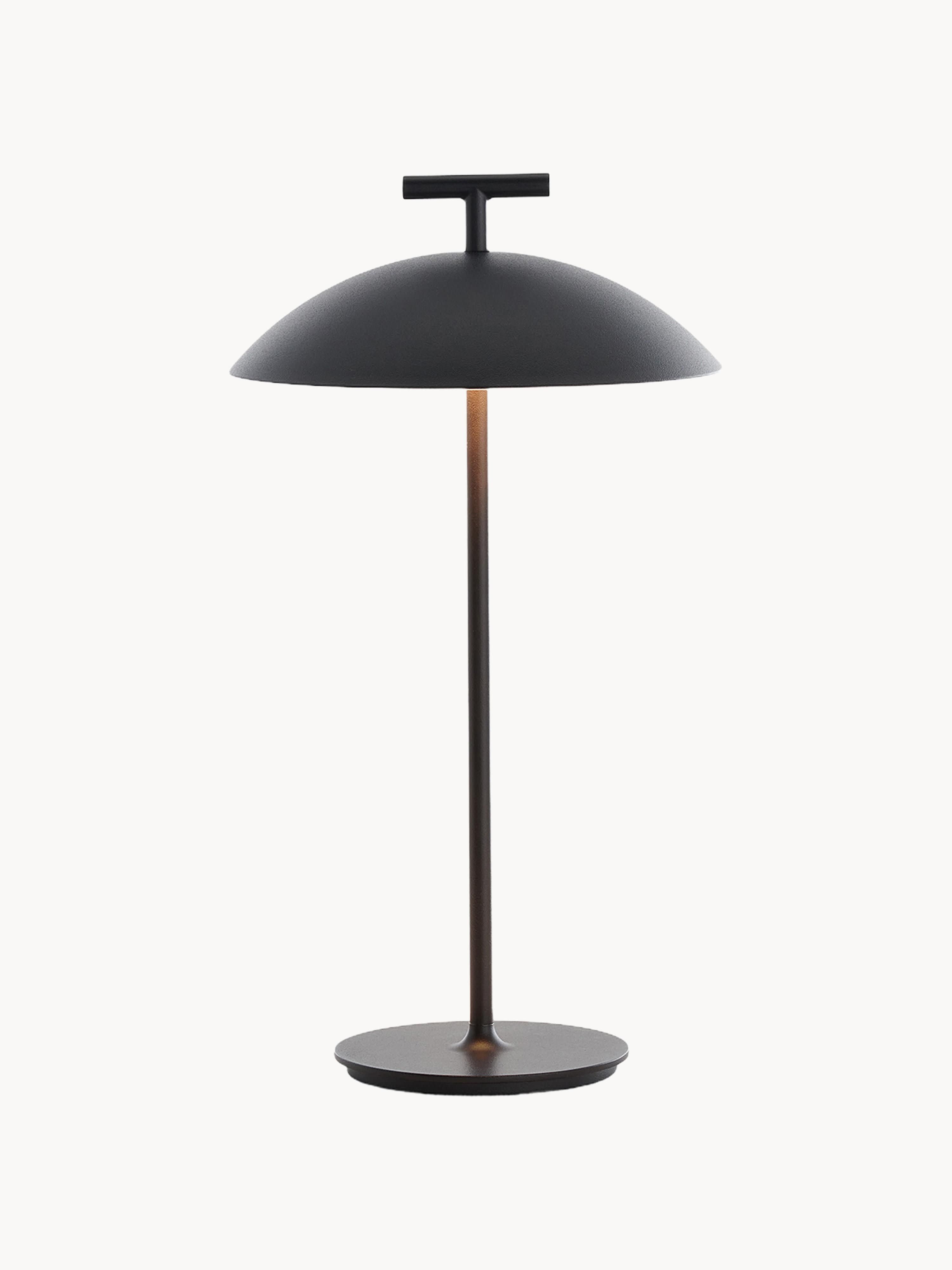 Lampe à poser LED mobile intérieure/extérieure Mini Osmund, intensité ajustable - Noir