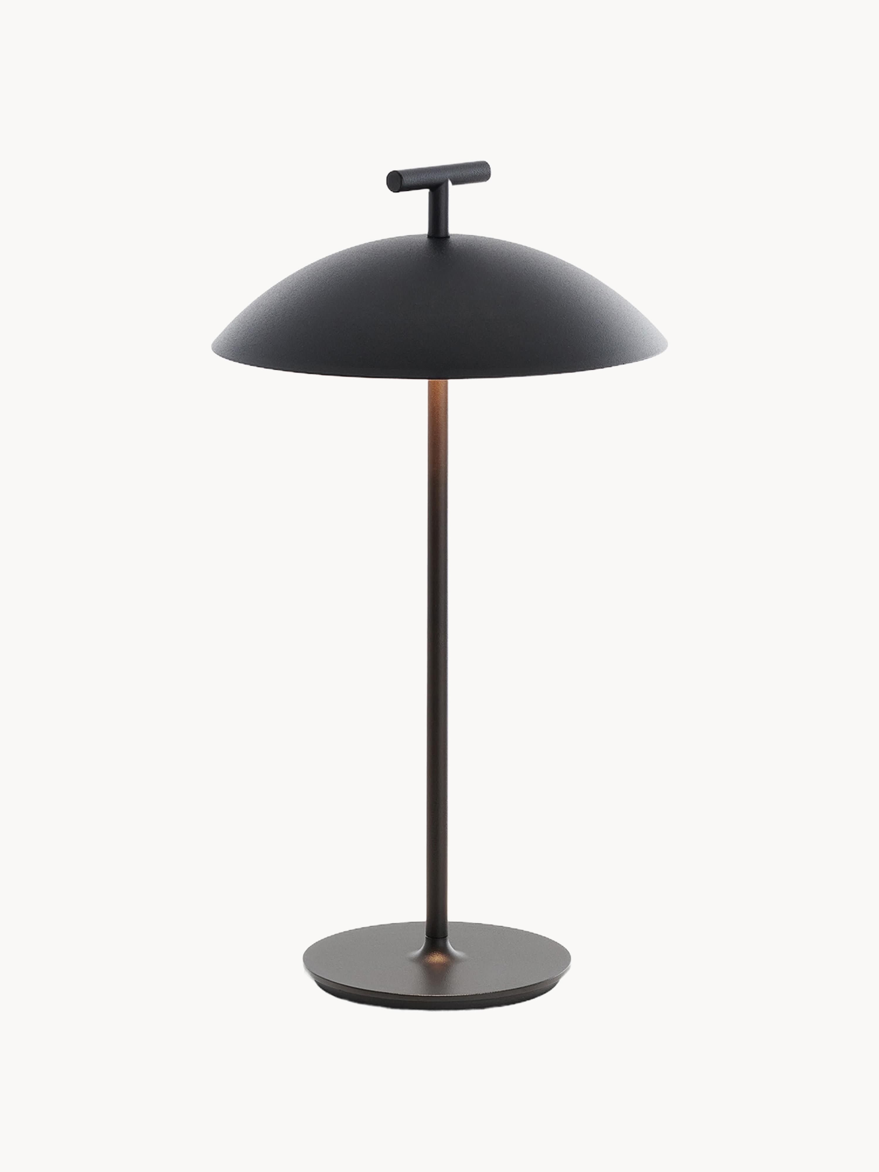 Lampe à poser LED mobile intérieure/extérieure Mini Osmund, intensité ajustable - Noir
