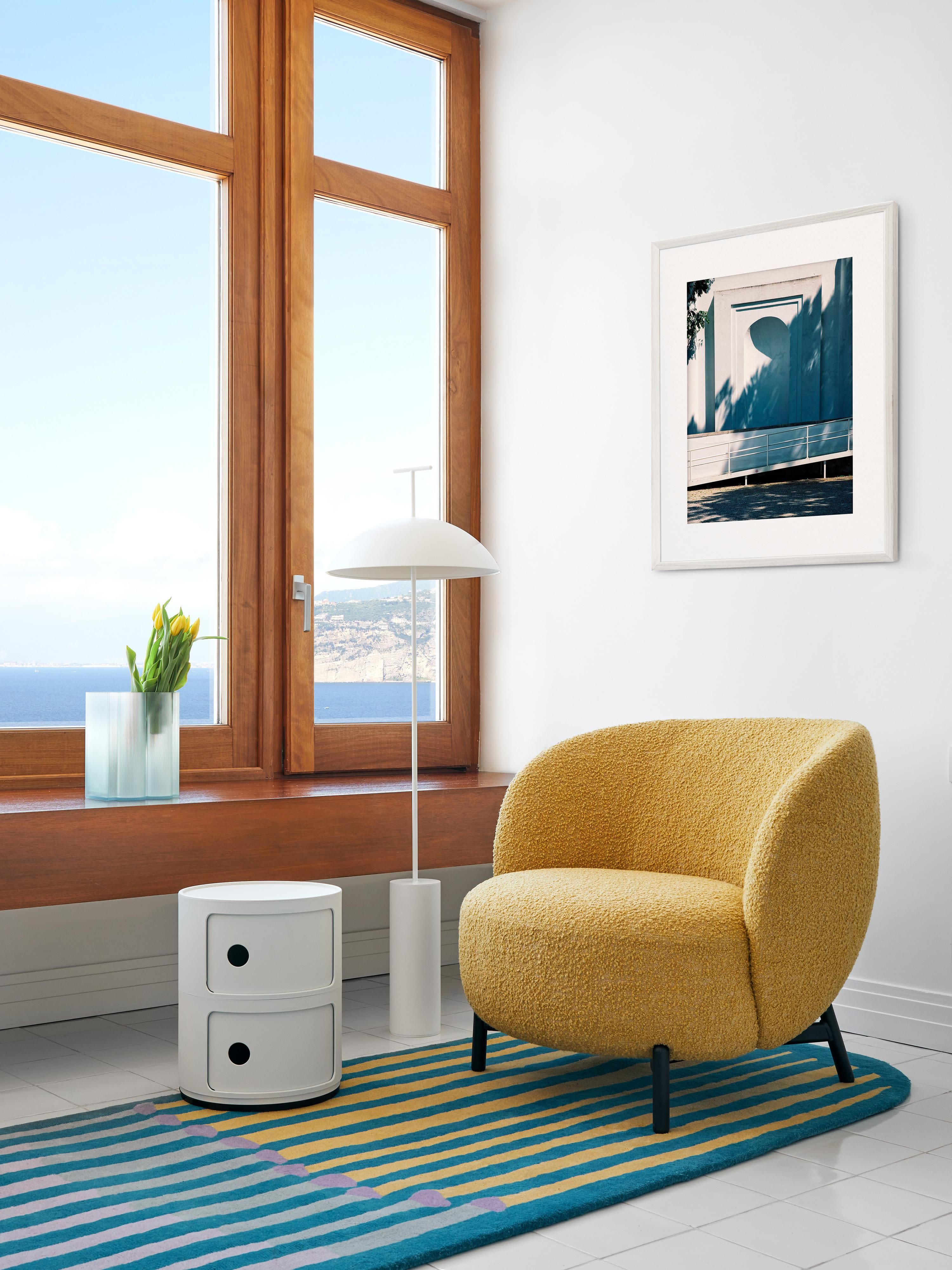 Petit lampadaire LED Osmund, intensité ajustable - Blanc