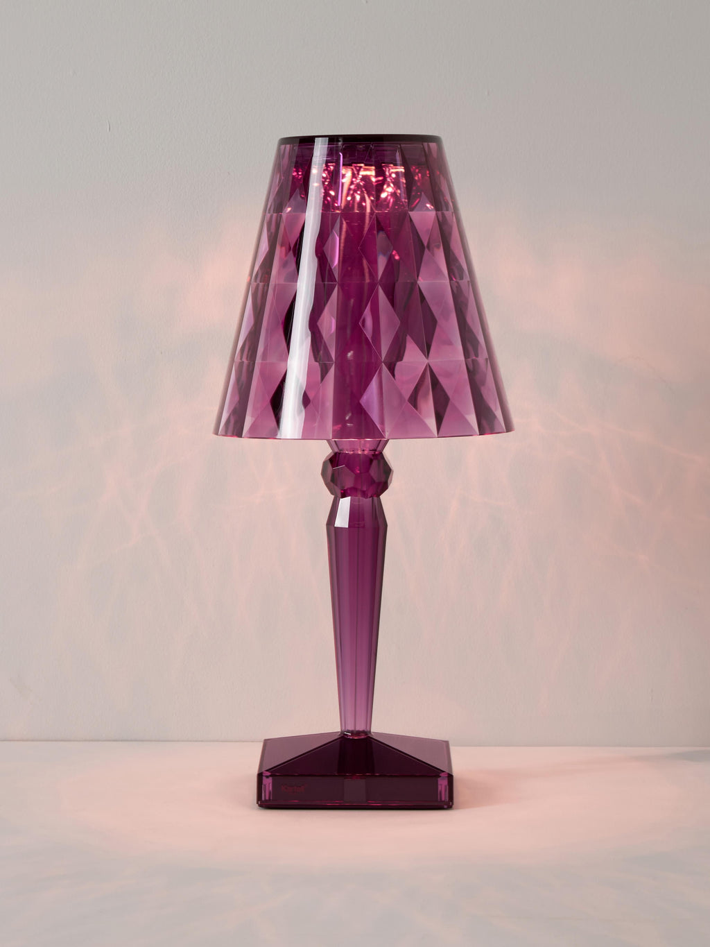 Lampe à poser LED mobile Tavish, haut. 37 cm - Prune