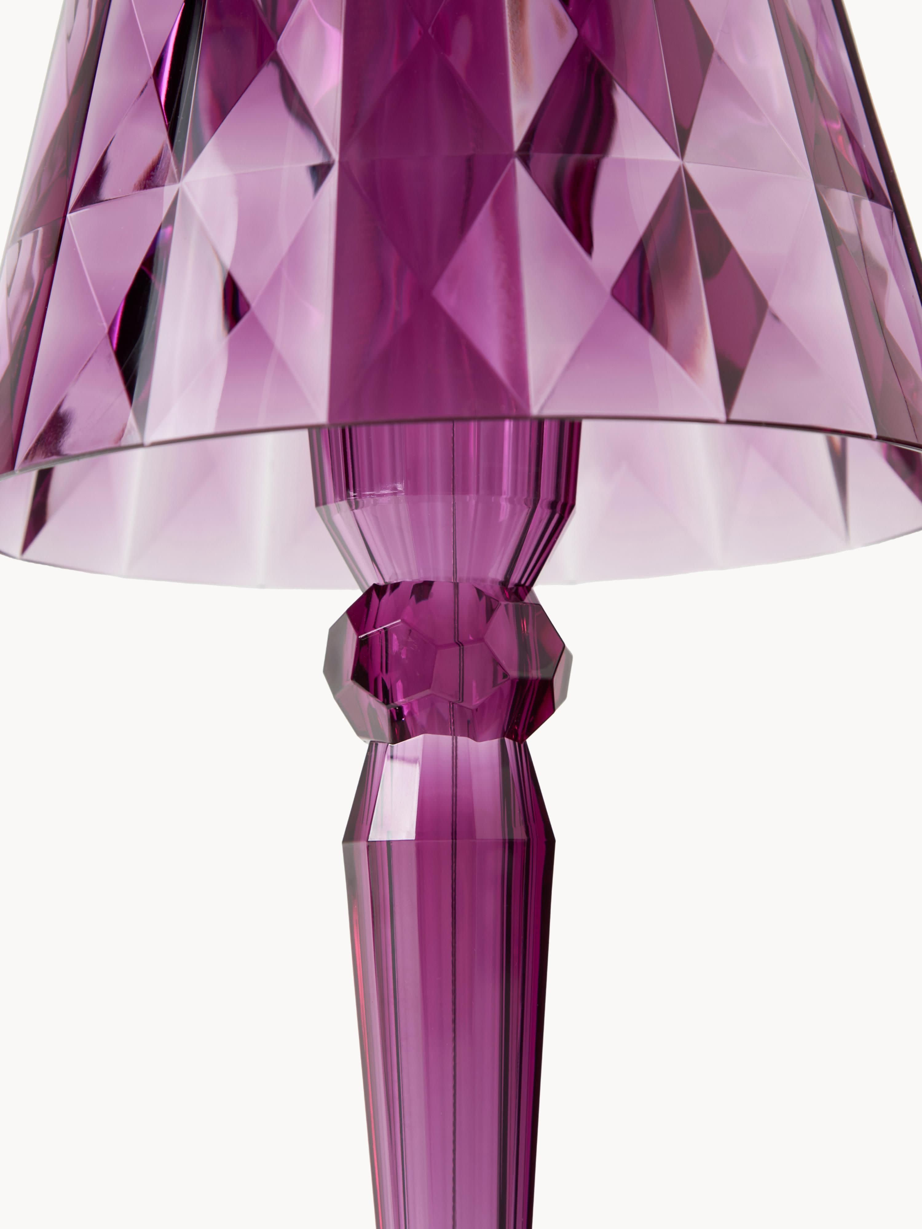Lampe à poser LED mobile Tavish, haut. 37 cm - Prune