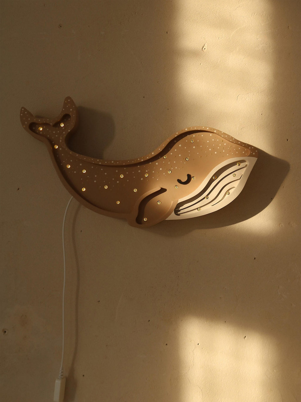 Veilleuse LED avec minuterie et télécommande Oland, intensité ajustable - Beige, blanc