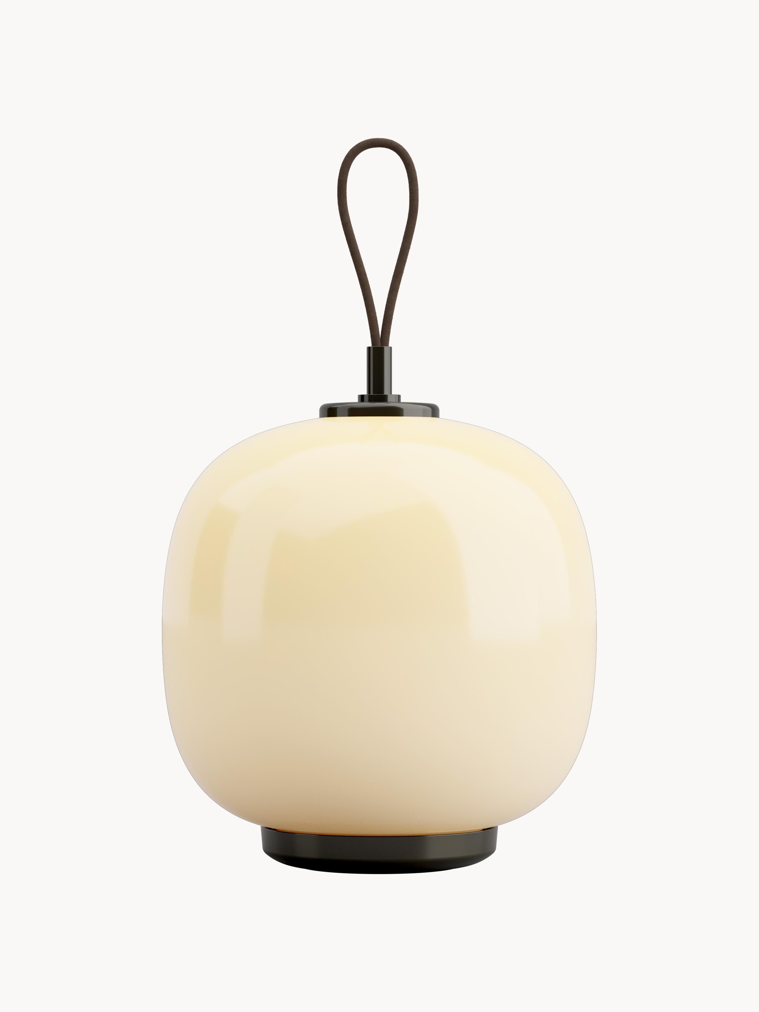 Lampe d'extérieur mobile LED Okke, intensité ajustable - Jaune pâle, taupe