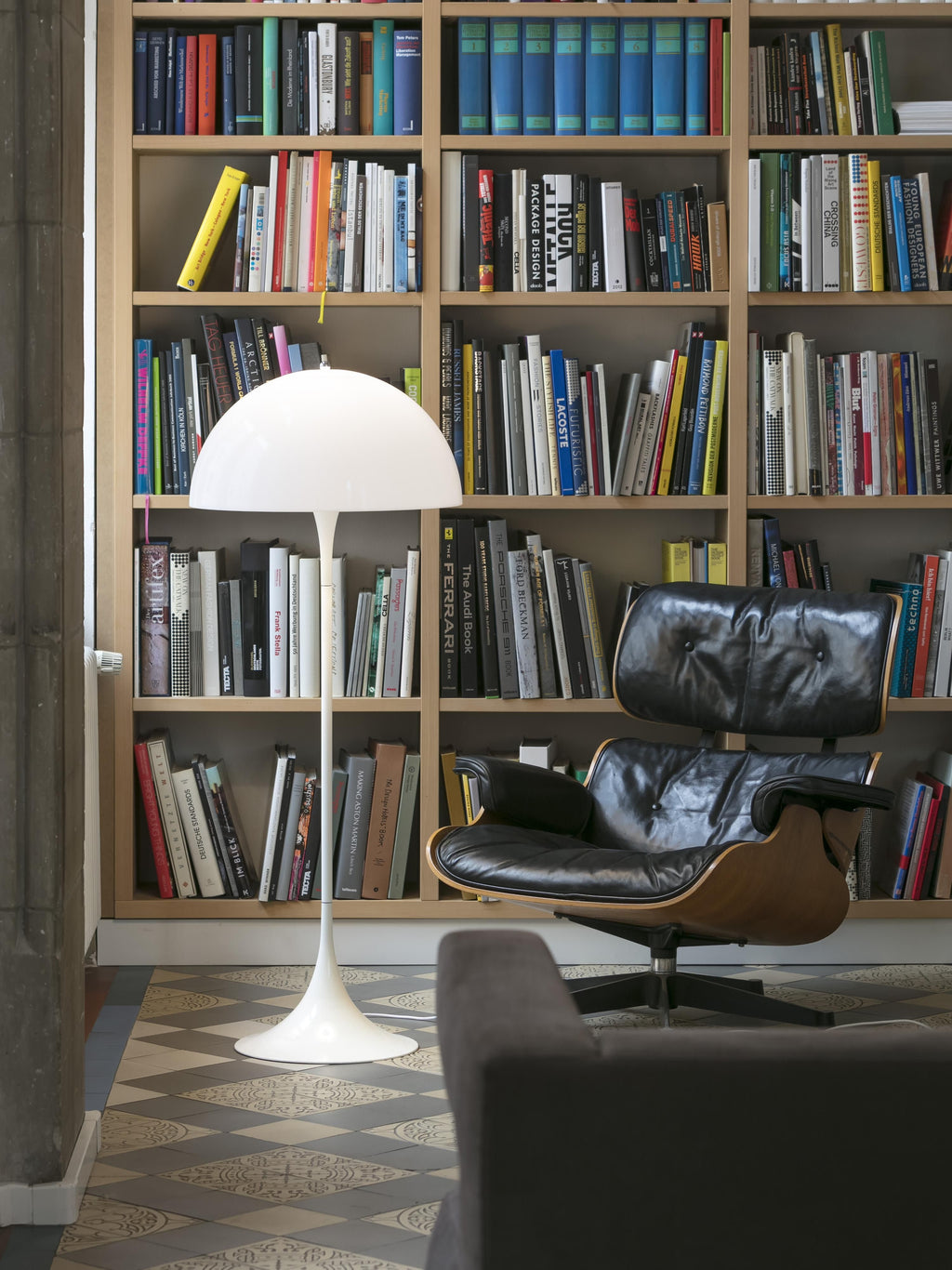 Petit lampadaire Hastein - Blanc
