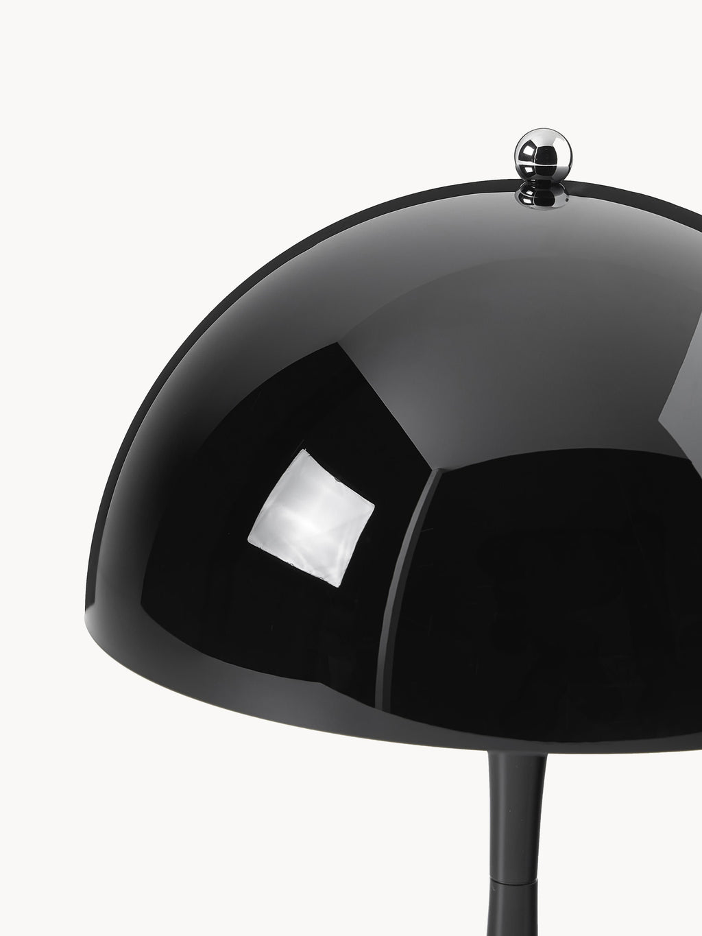 Lampe à poser LED portable à intensité variable Reiulf, design Verner Panton - Plastique noir