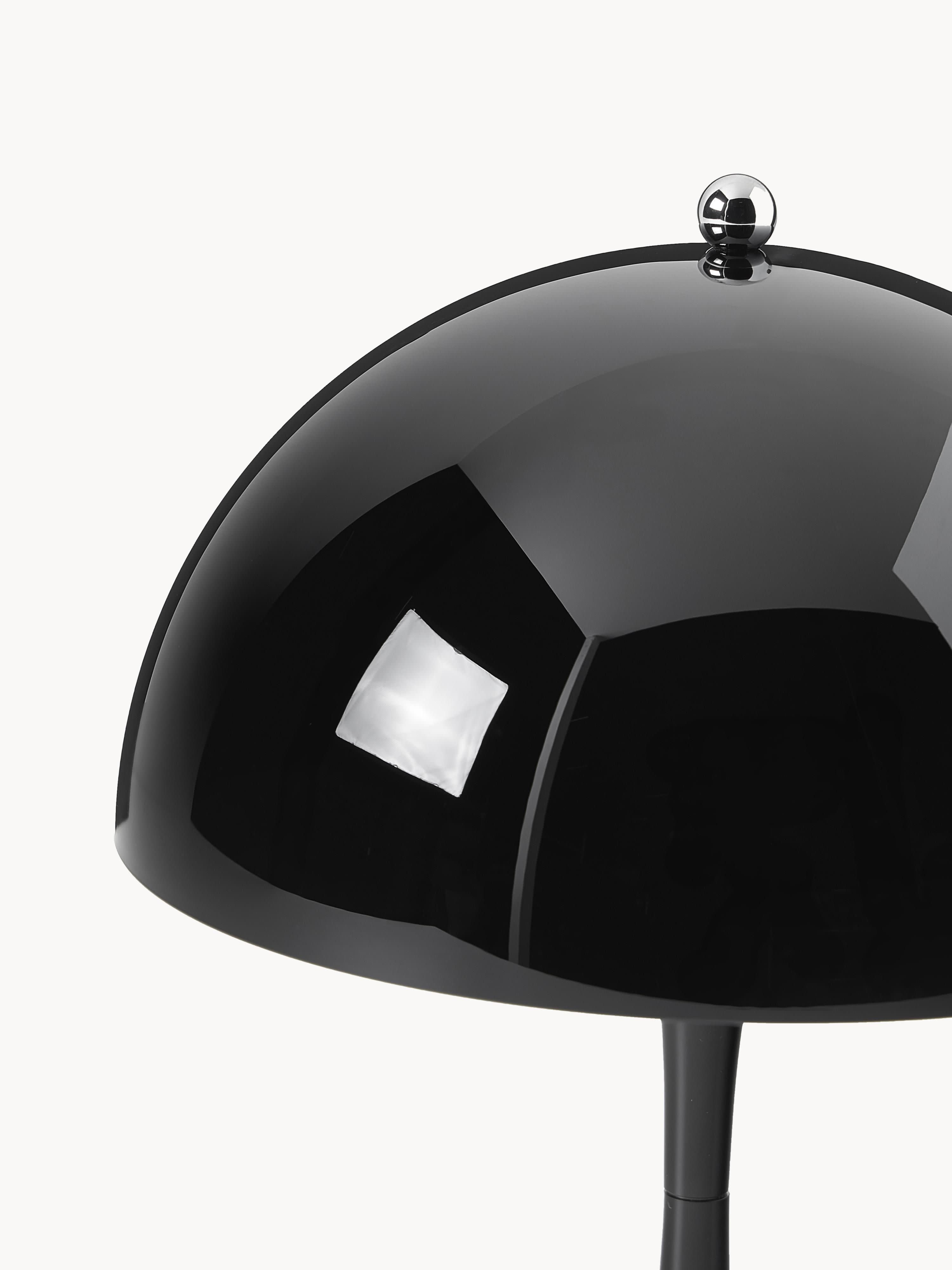 Lampe à poser LED portable à intensité variable Reiulf, design Verner Panton - Plastique noir