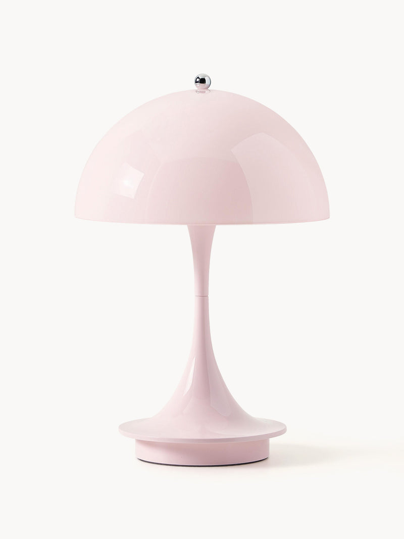 Lampe à poser LED portable à intensité variable Reiulf, design Verner Panton - Rose pâle
