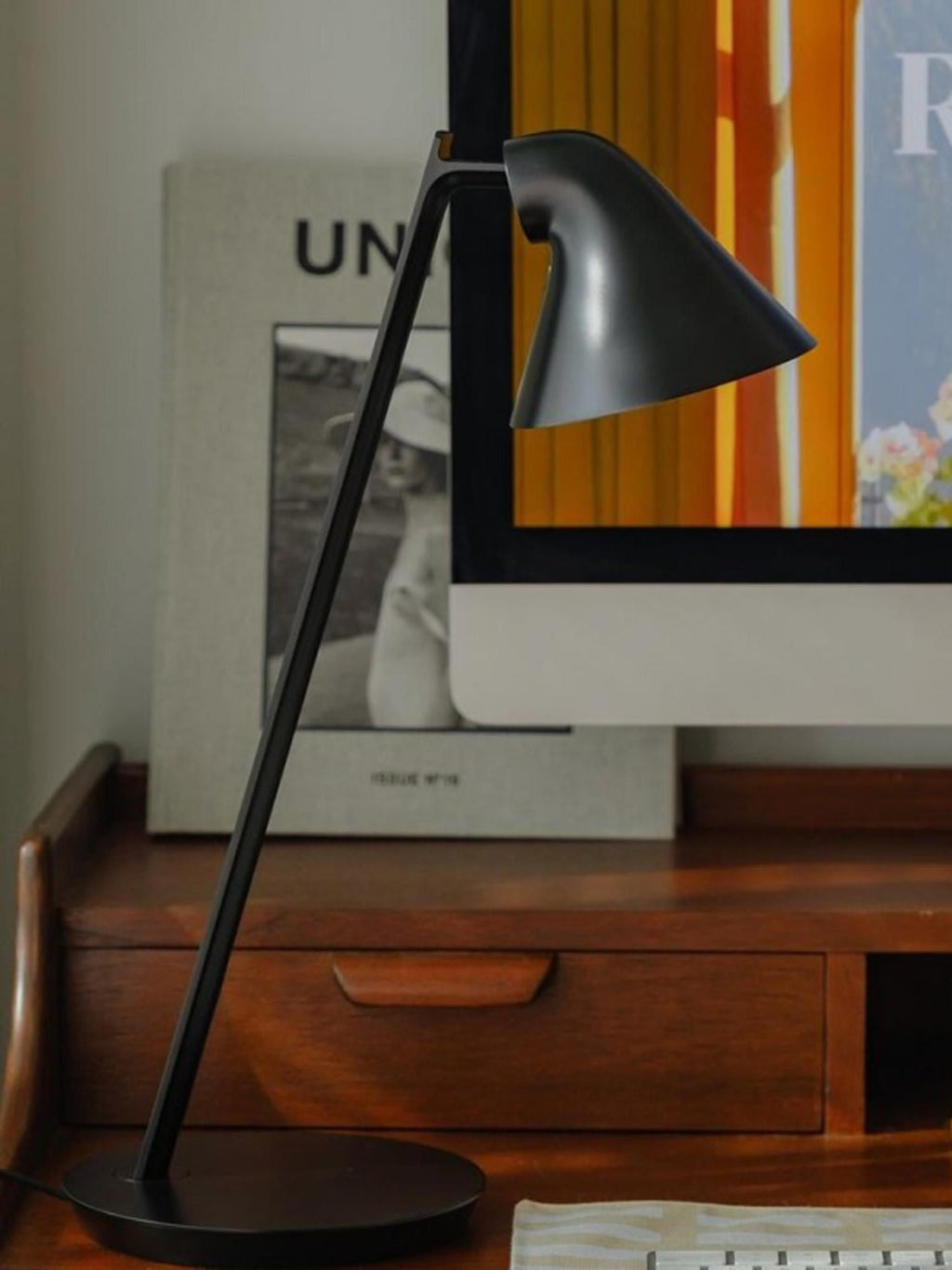 Lampe à poser LED Nidaros, intensité ajustable - Noir