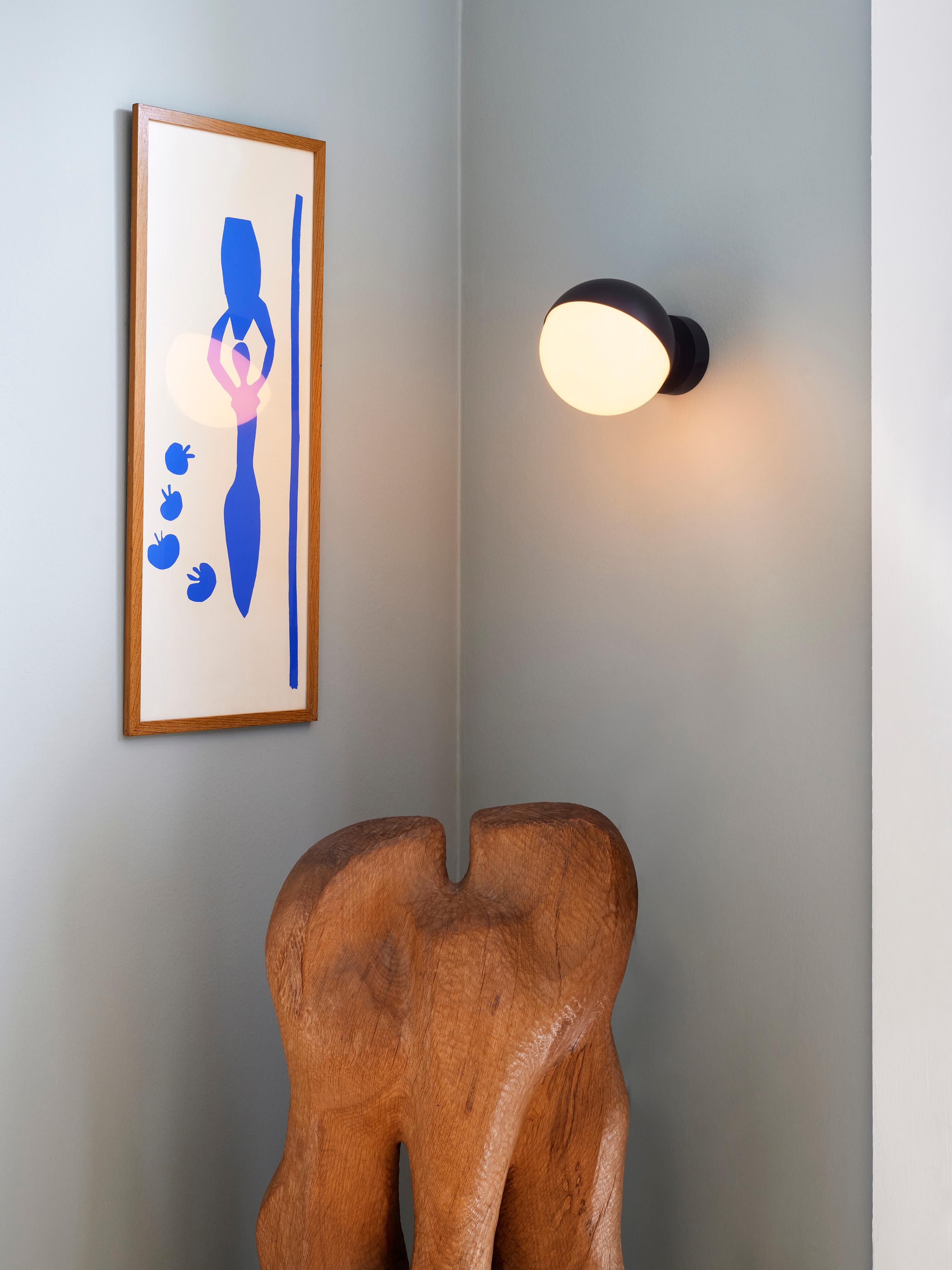 Applique murale soufflée bouche Askild - Noir