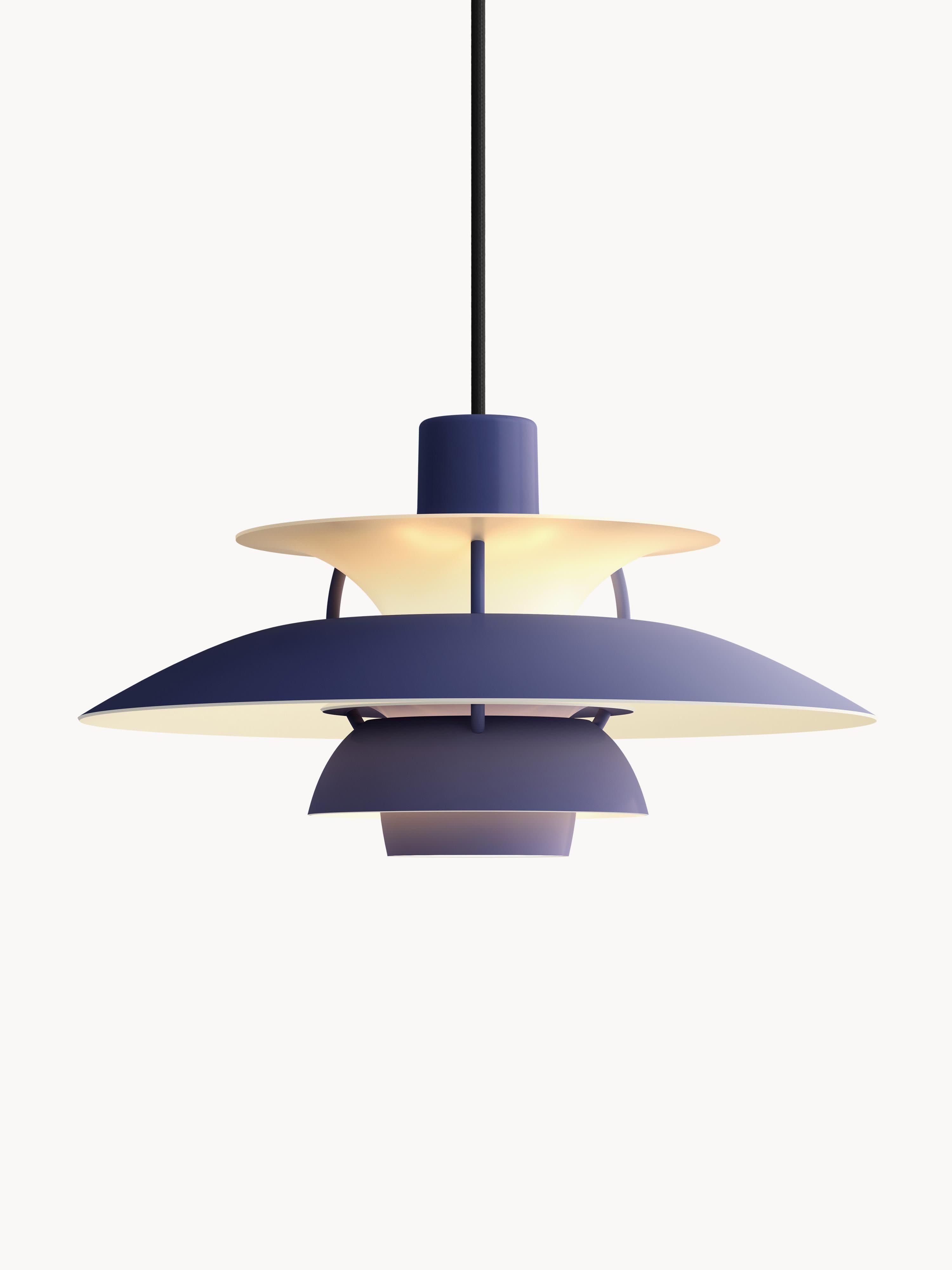 Suspension PH 5 Mini - Bleu foncé, blanc