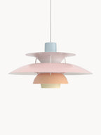 Suspension Keir - Bleu ciel, rose pâle, pêche, jaune pâle