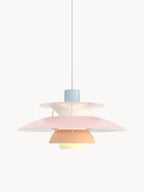 Suspension Keir - Bleu ciel, rose pâle, pêche, jaune pâle