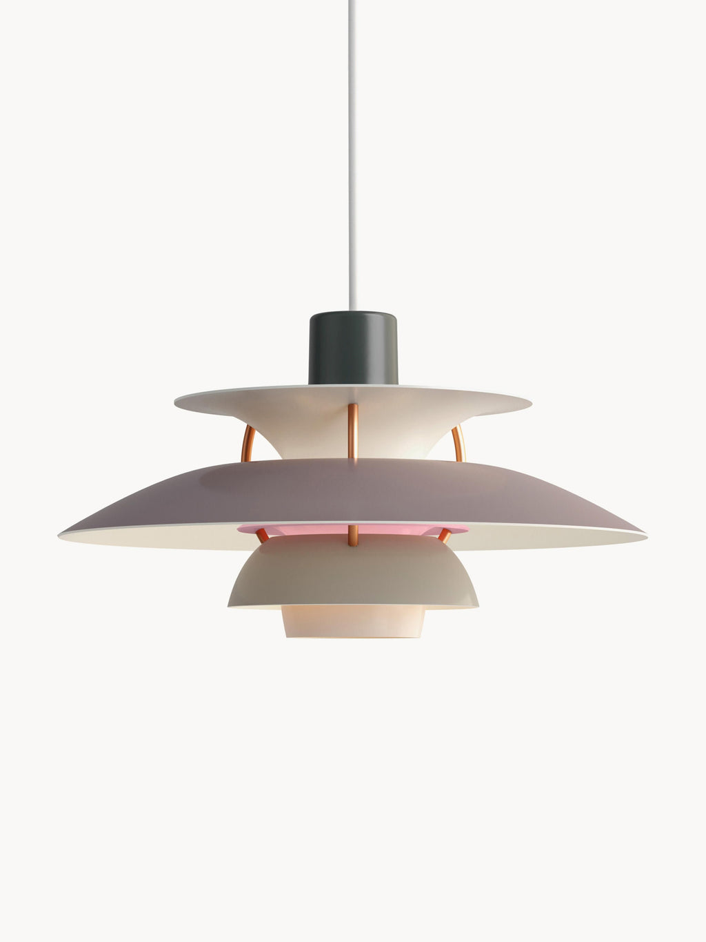 Suspension PH 5 Mini - Tons gris, doré