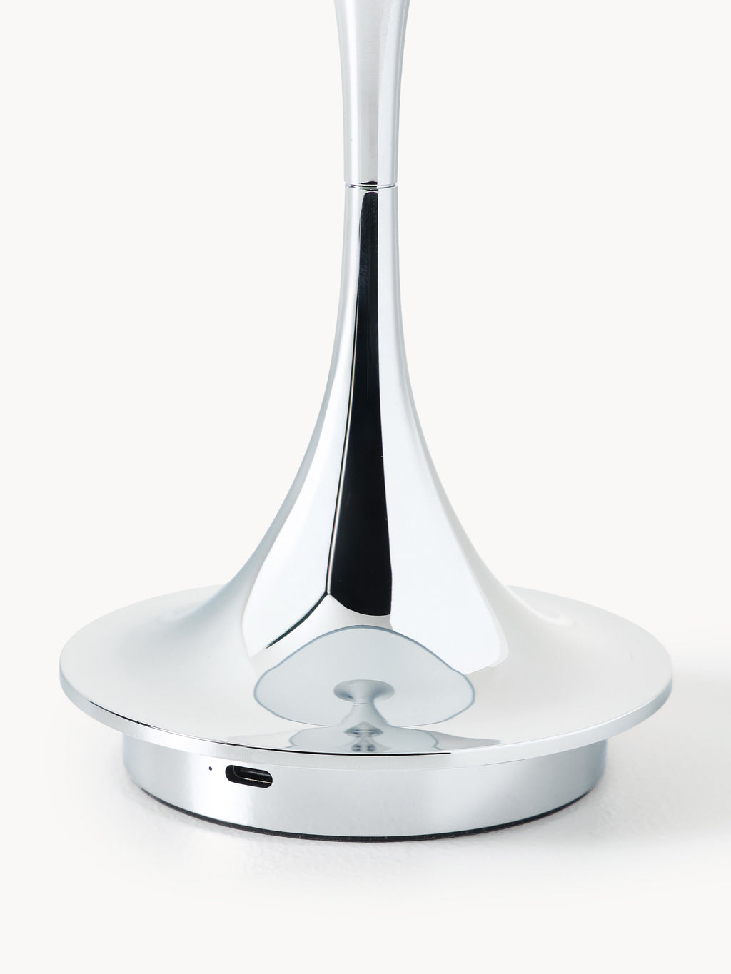 Lampe à poser LED portable à intensité variable Reiulf, design Verner Panton - Bleu ciel, argenté