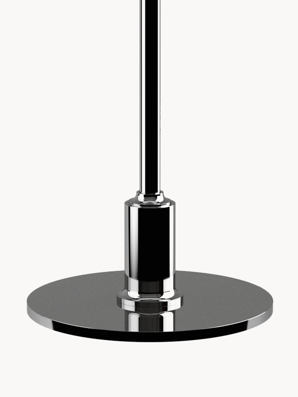 Grande lampe à poser soufflée bouche PH 3½-2½ - Argenté, blanc