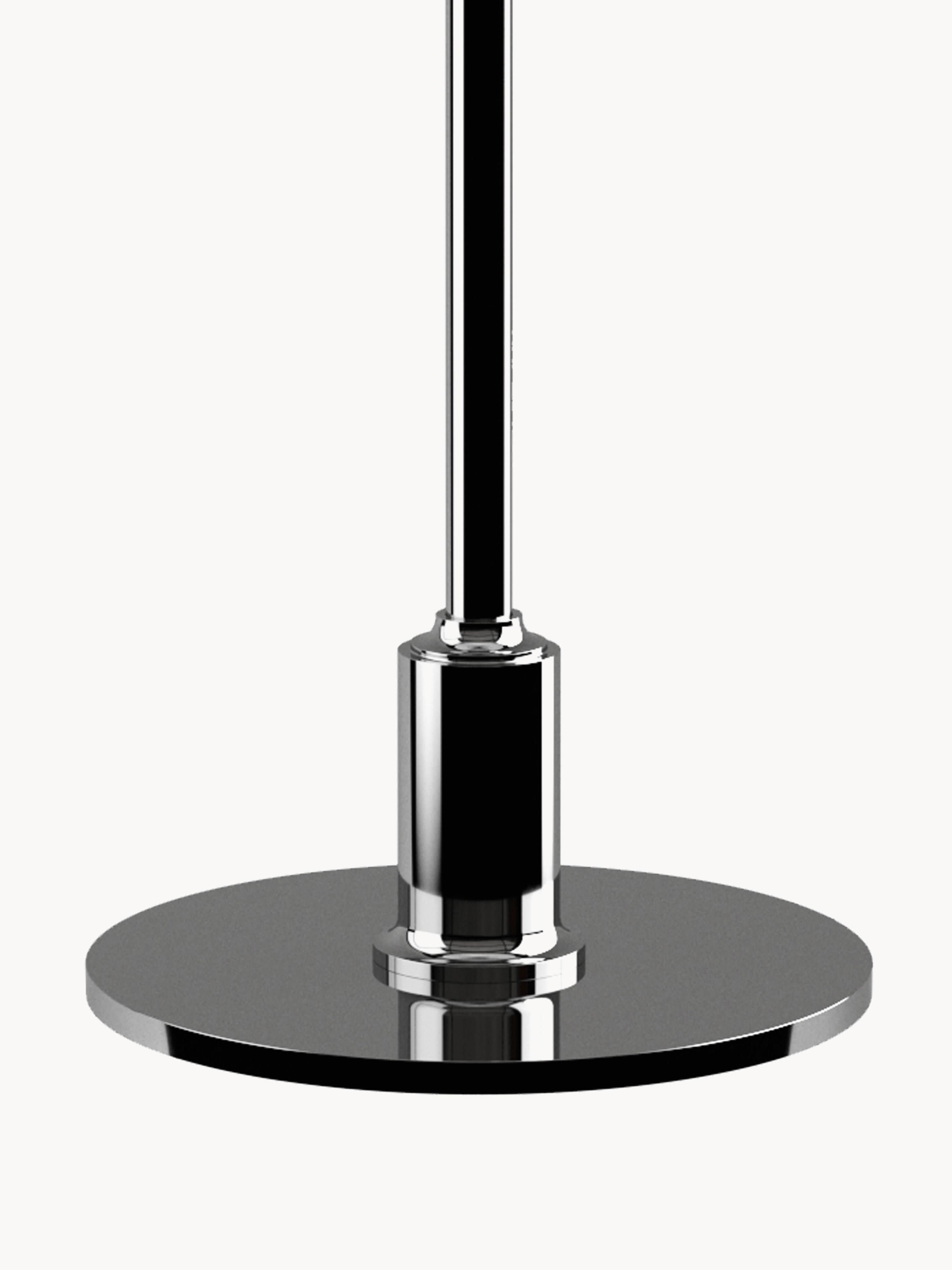 Grande lampe à poser soufflée bouche PH 3½-2½ - Argenté, blanc
