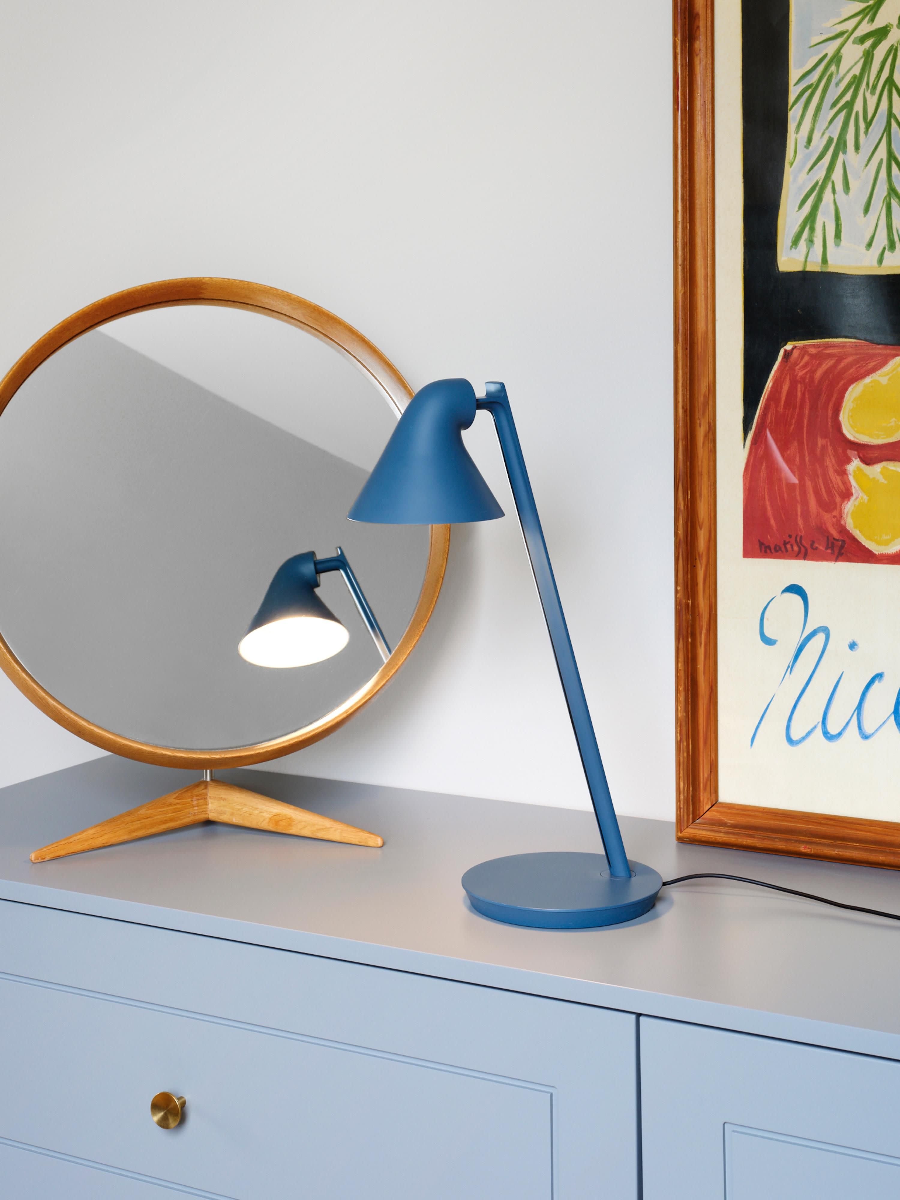 Lampe à poser LED Nidaros, intensité ajustable - Gris-bleu