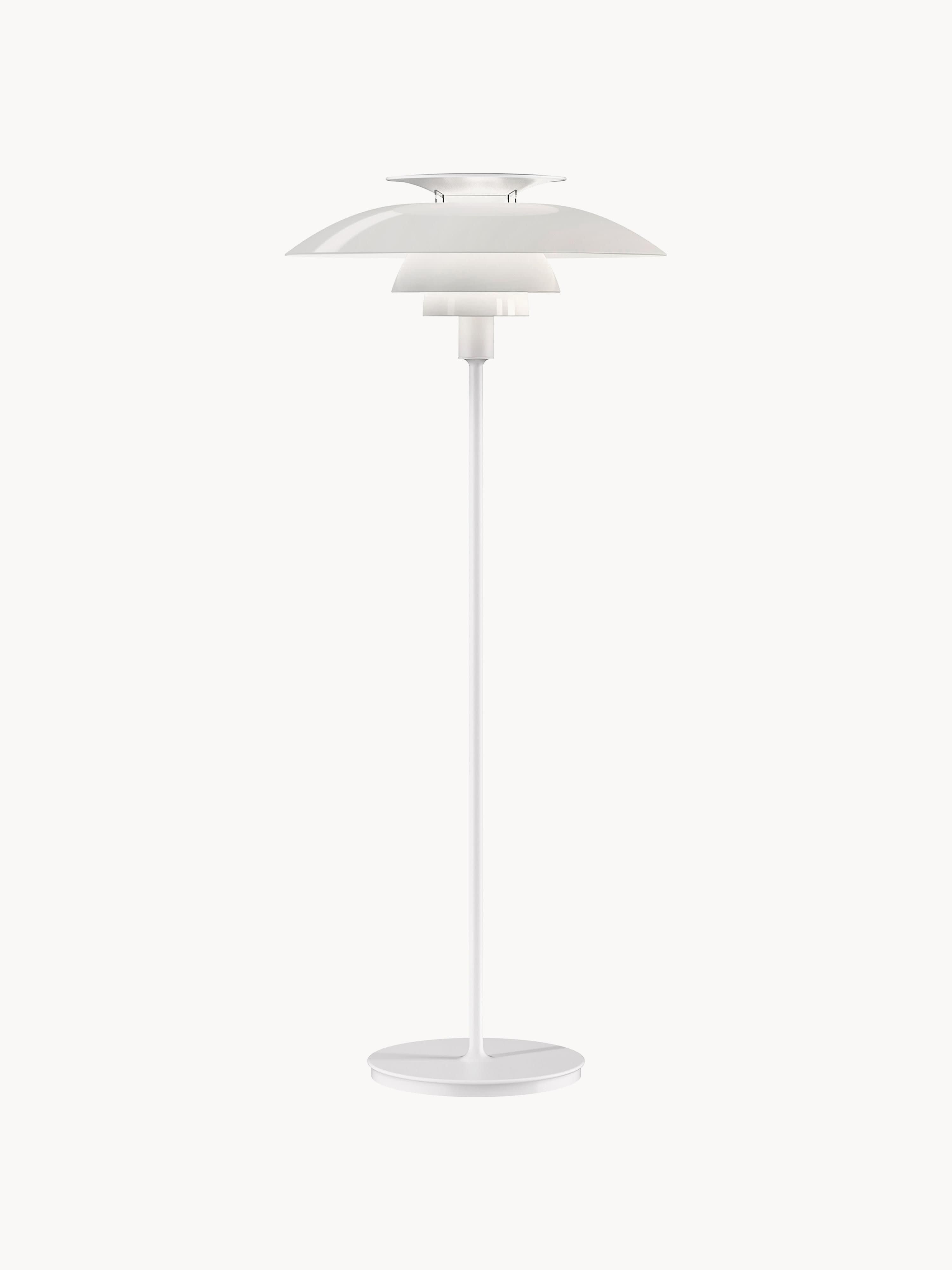 Petit lampadaire Banks, intensité ajustable - Blanc