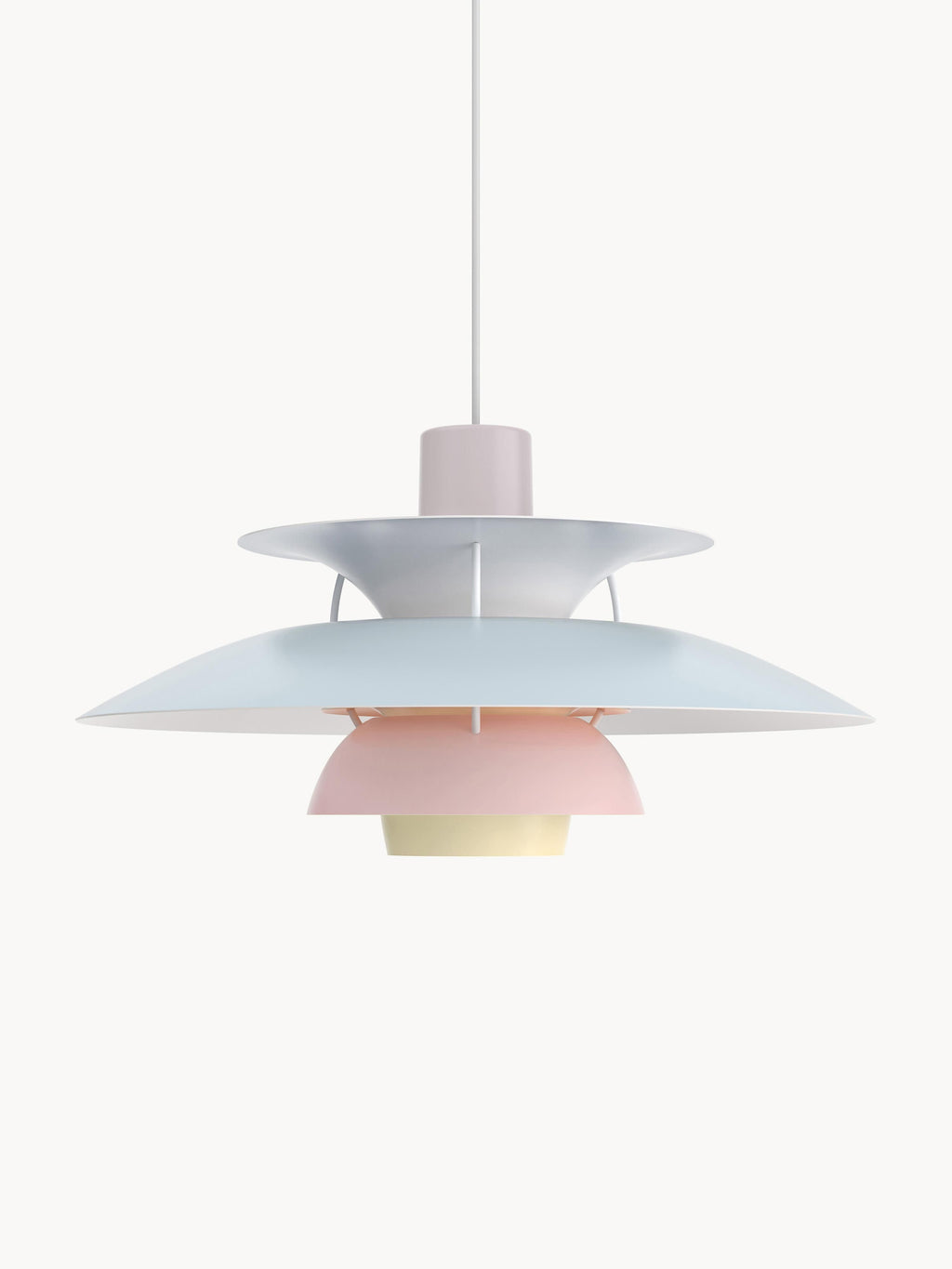 Suspension Keir - Lavande, bleu ciel, rose pâle, jaune pâle