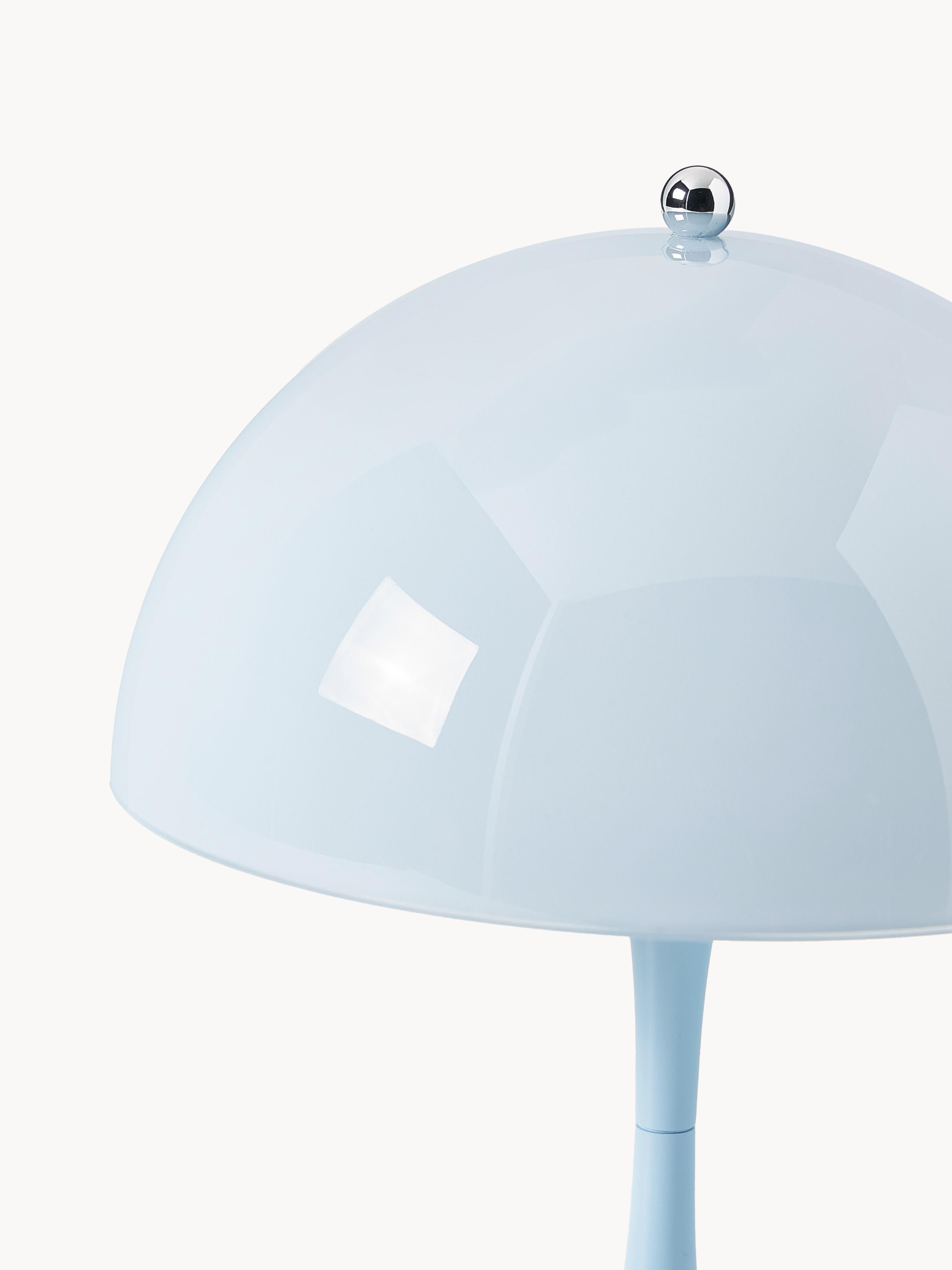 Lampe à poser LED portable à intensité variable Reiulf, design Verner Panton - Bleu ciel
