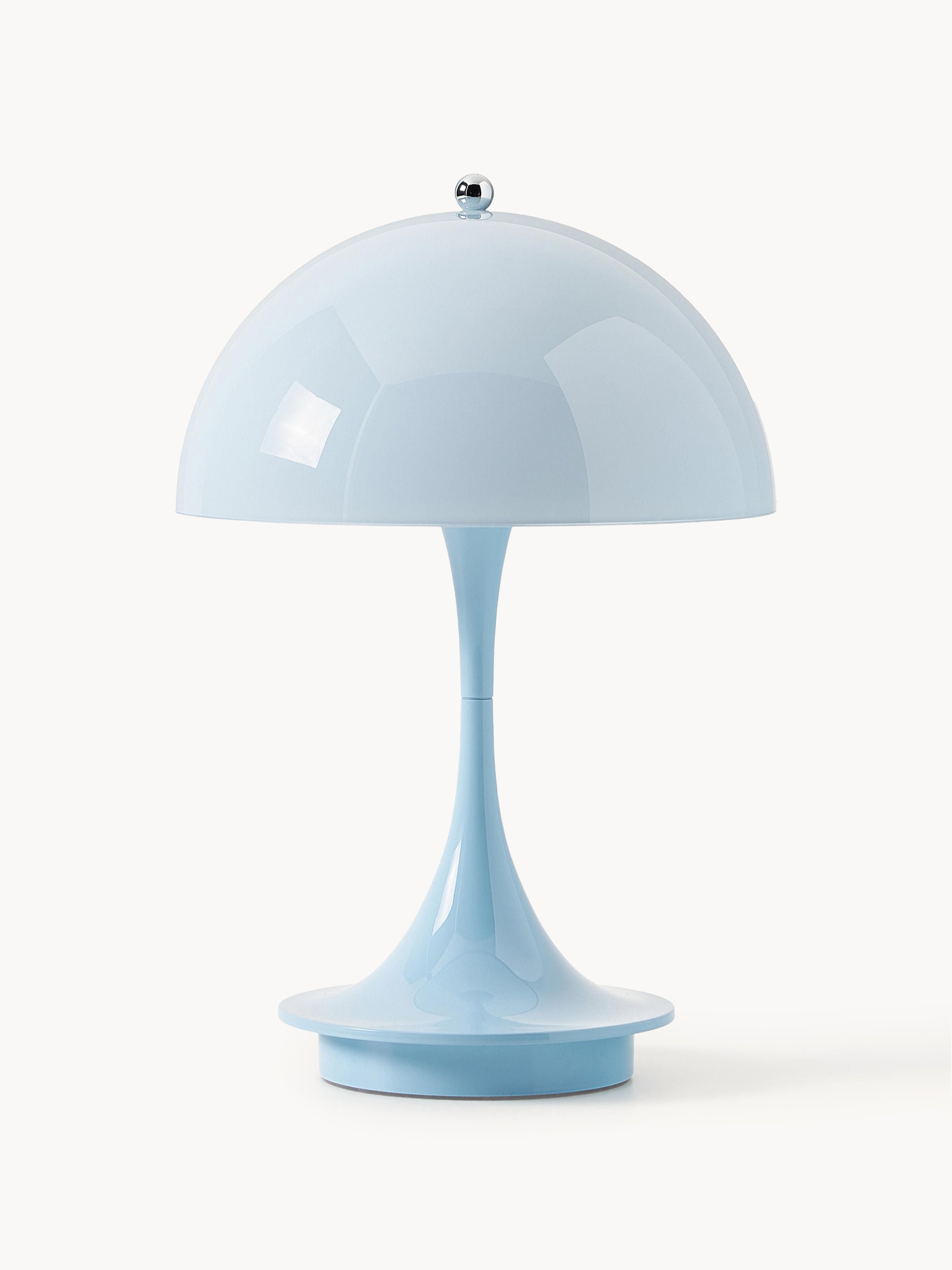 Lampe à poser LED portable à intensité variable Reiulf, design Verner Panton - Bleu ciel