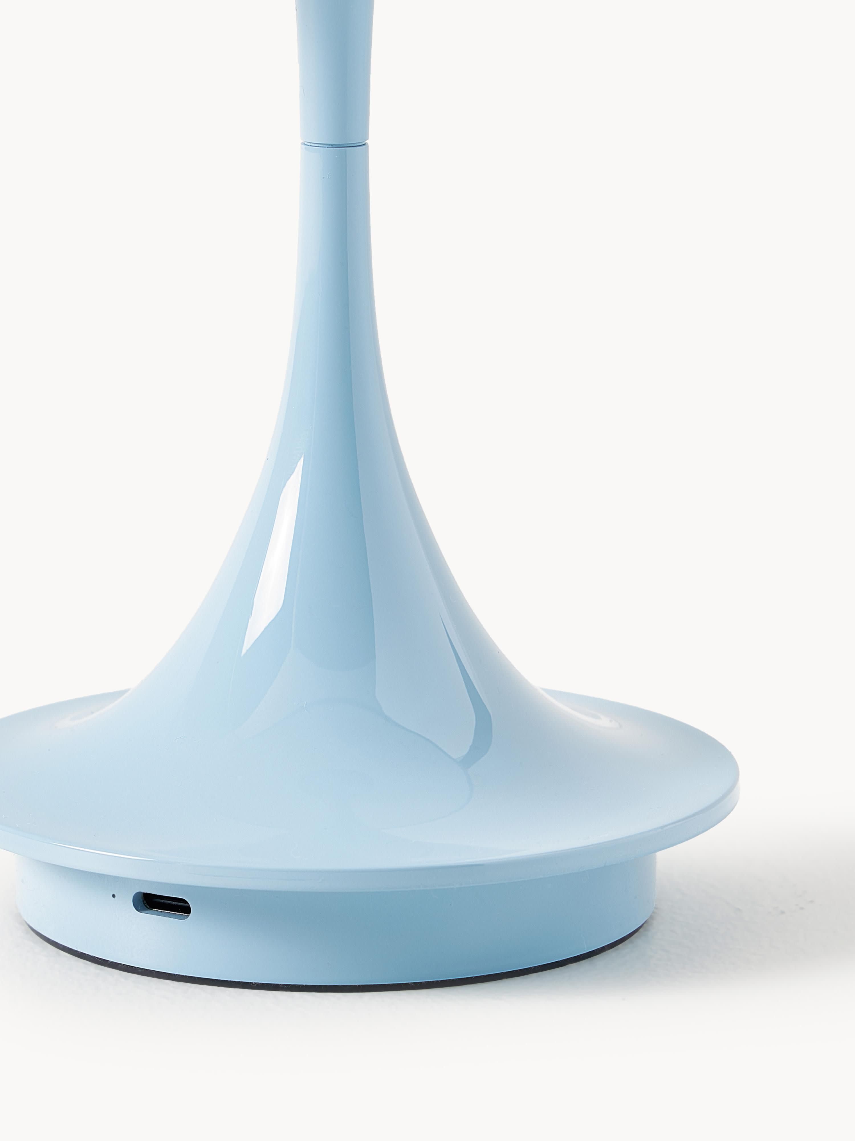 Lampe à poser LED portable à intensité variable Reiulf, design Verner Panton - Bleu ciel