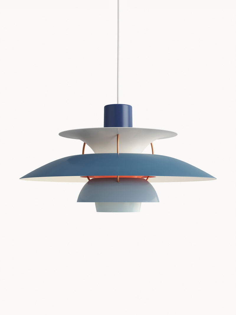 Suspension Keir - Tons bleus, doré