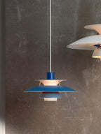 Suspension Keir - Tons bleus, doré