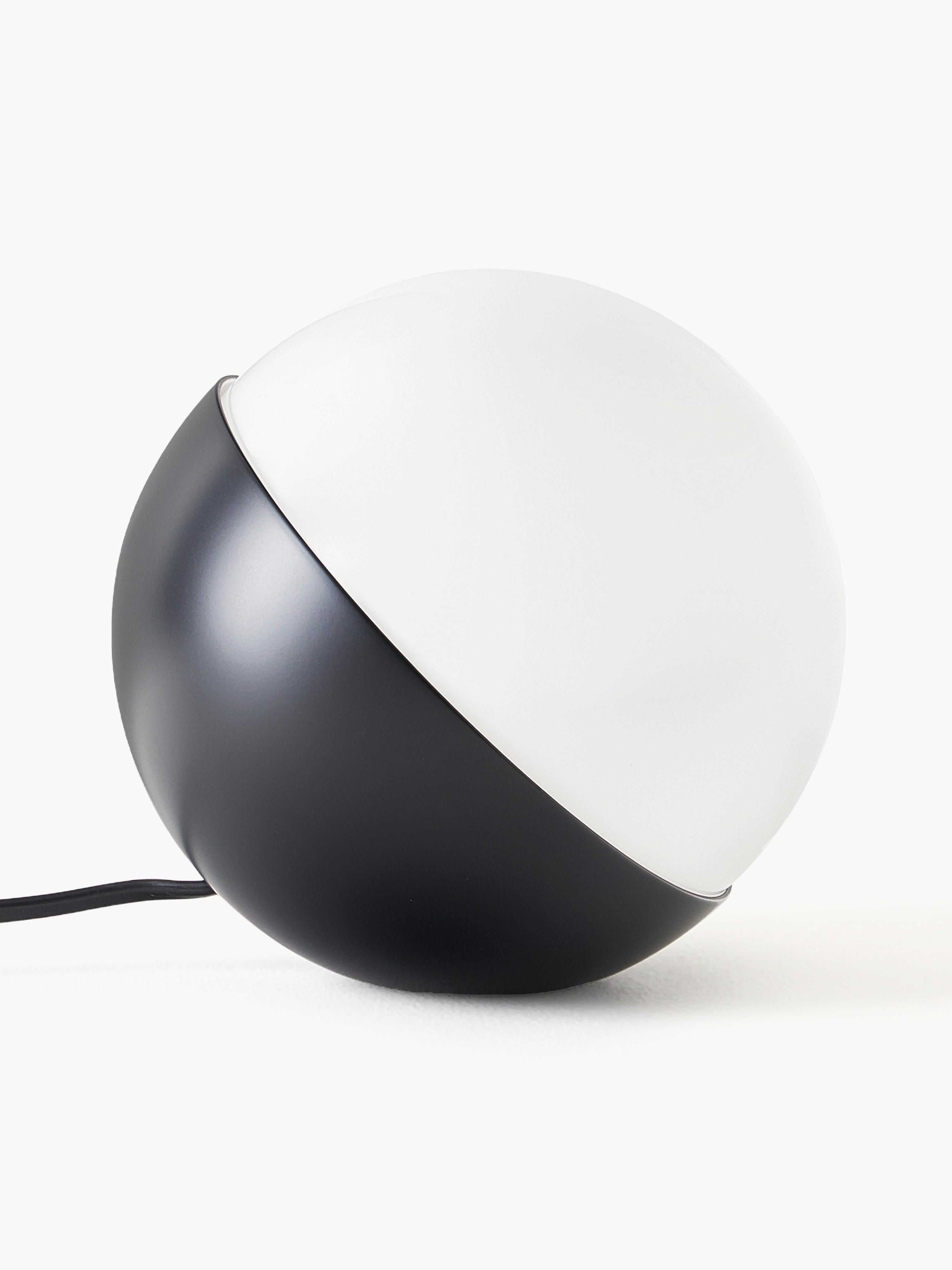 Lampe à poser soufflée bouche Askild, intensité ajustable - Noir