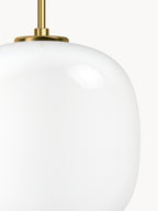 Suspension soufflée bouche Gudald - Blanc, laiton