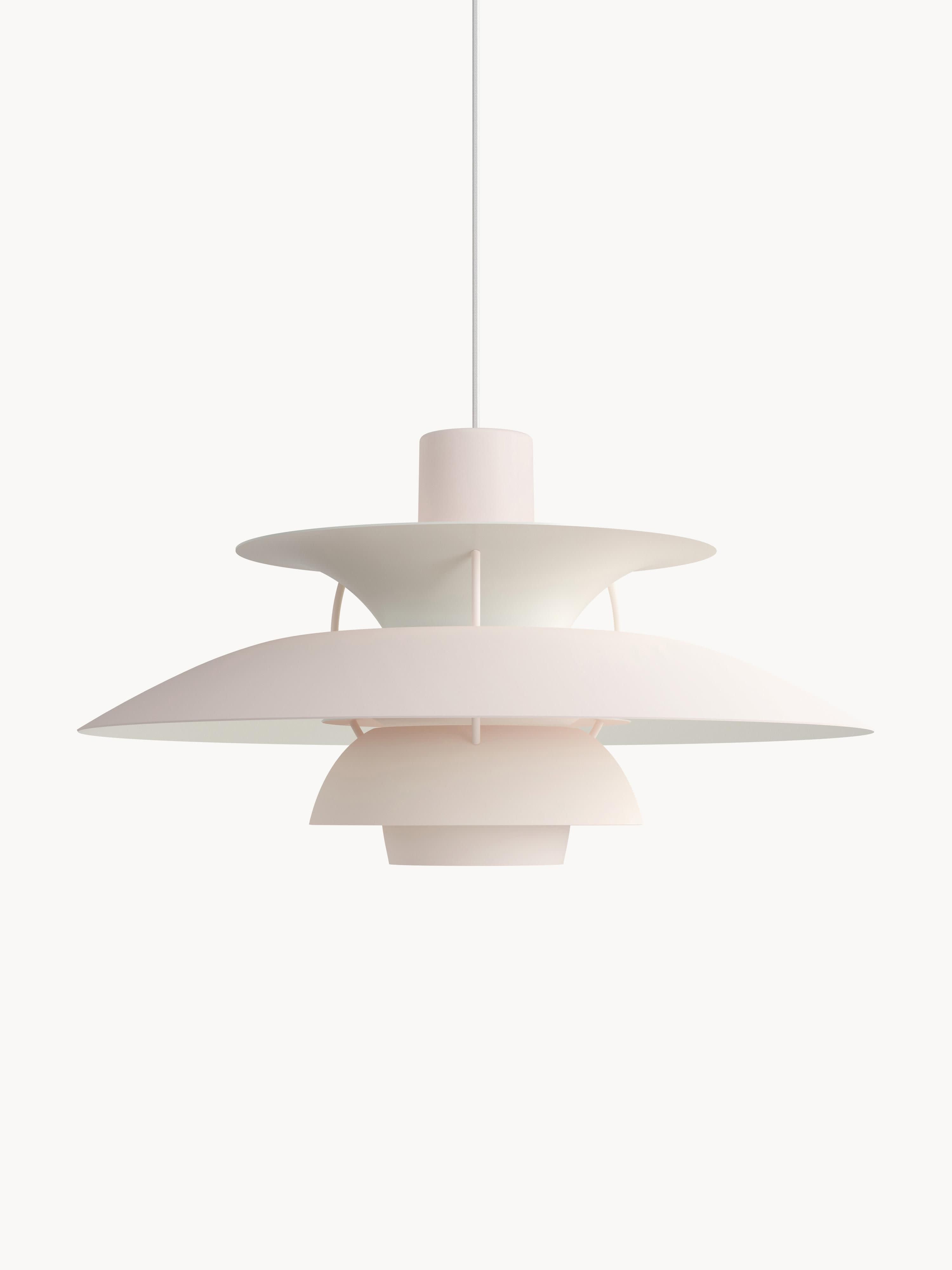 Suspension Keir - Rose pâle, blanc