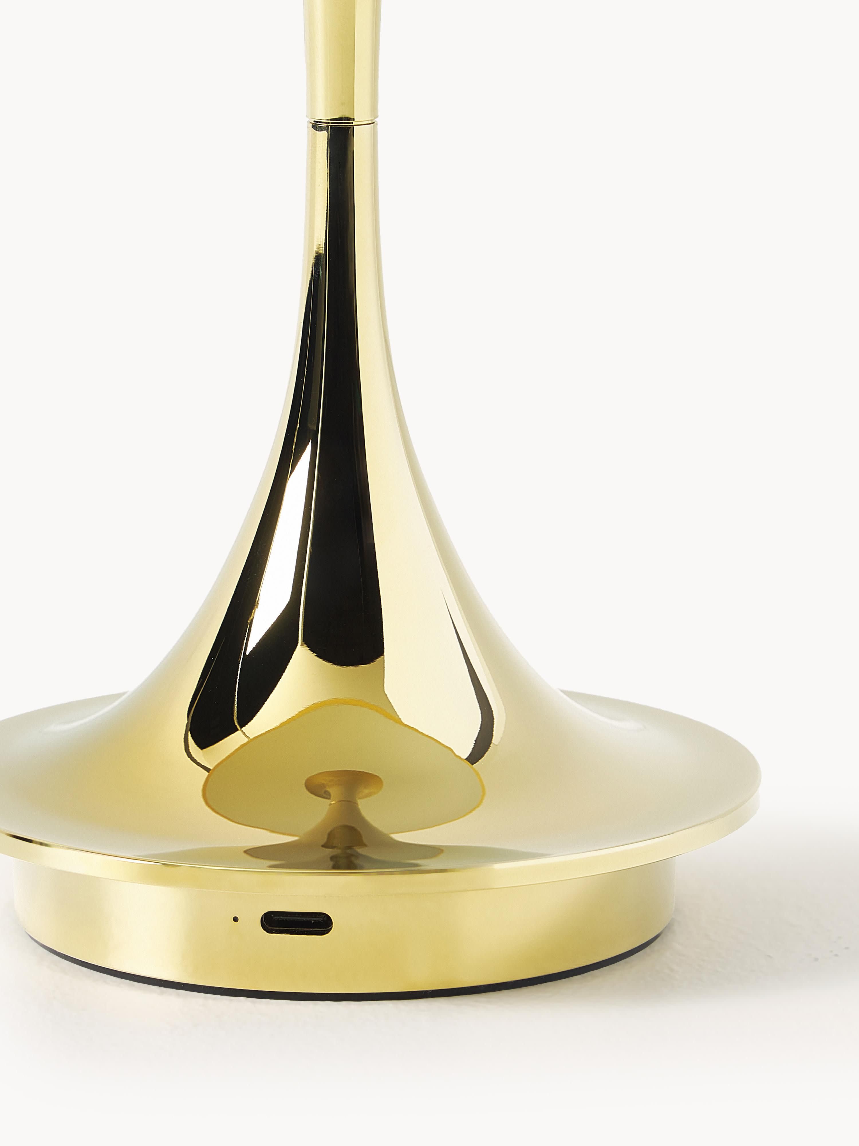 Lampe à poser LED portable à intensité variable Reiulf, design Verner Panton - Plastique doré