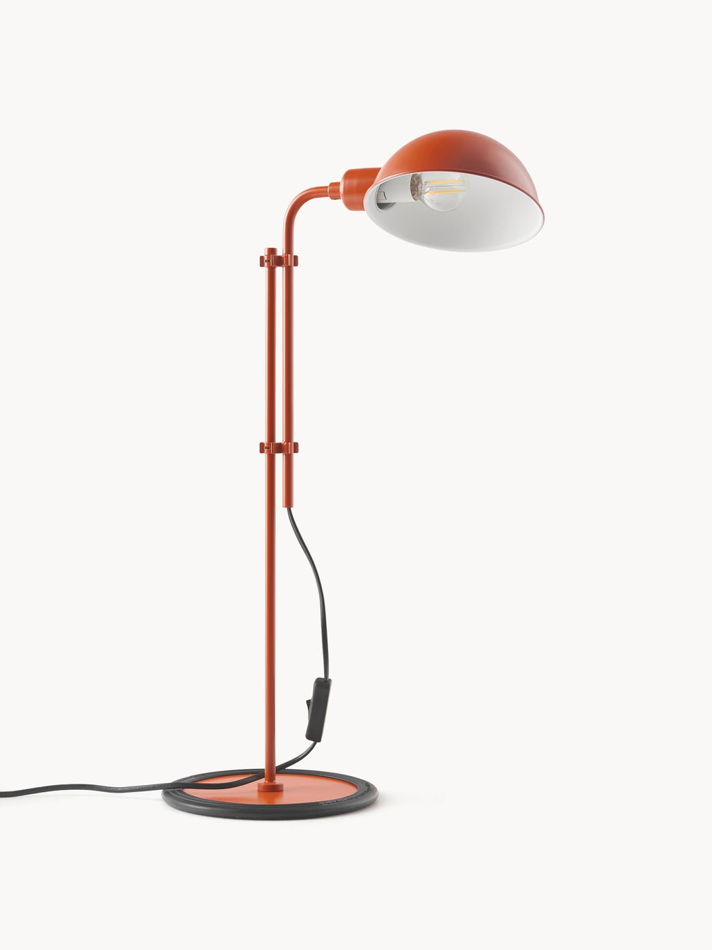 Grande lampe de bureau orientable Dav - Terracotta, haute brillance