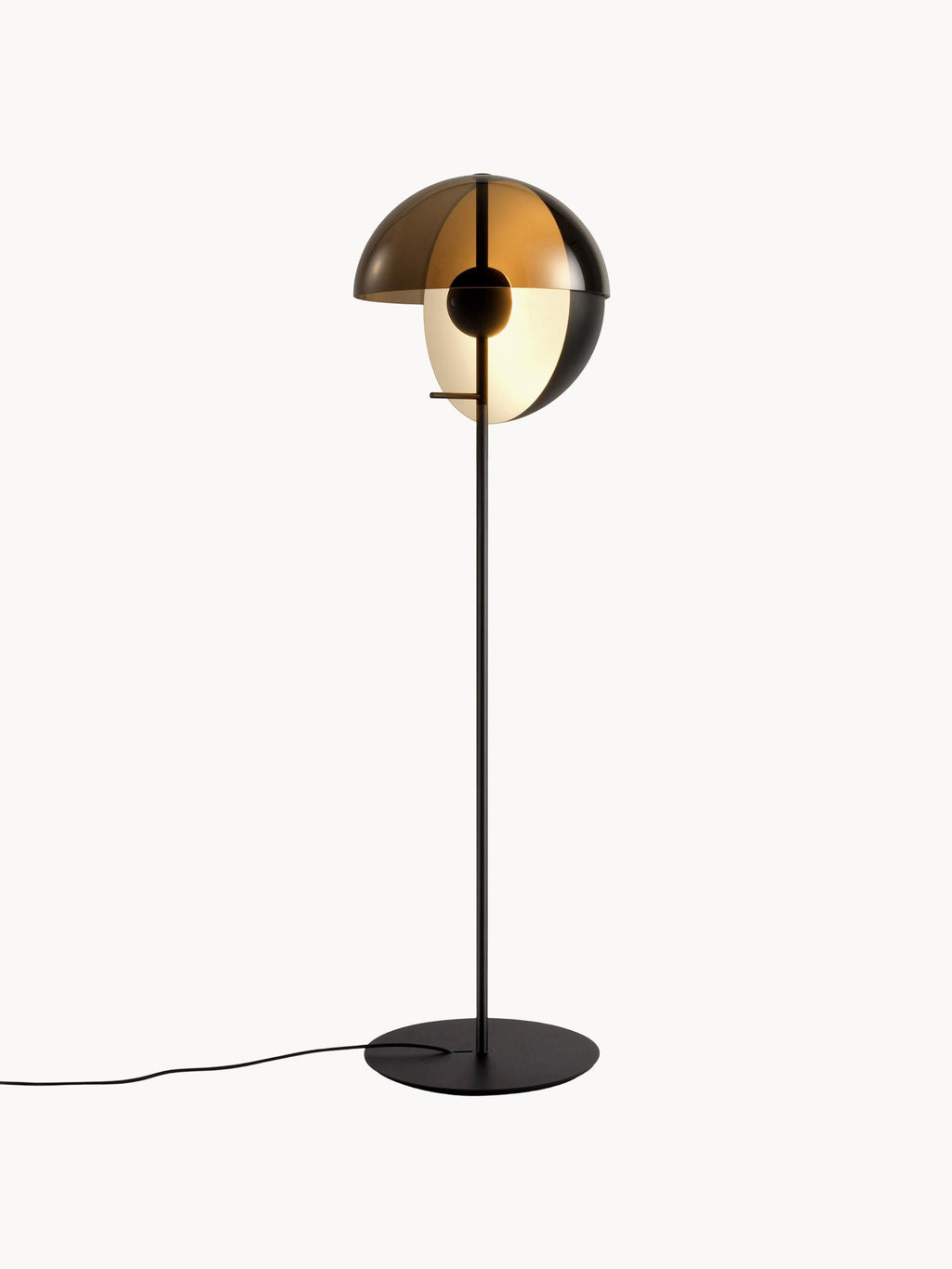 Petit lampadaire LED Herluf, intensité ajustable - Anthracite, blanc