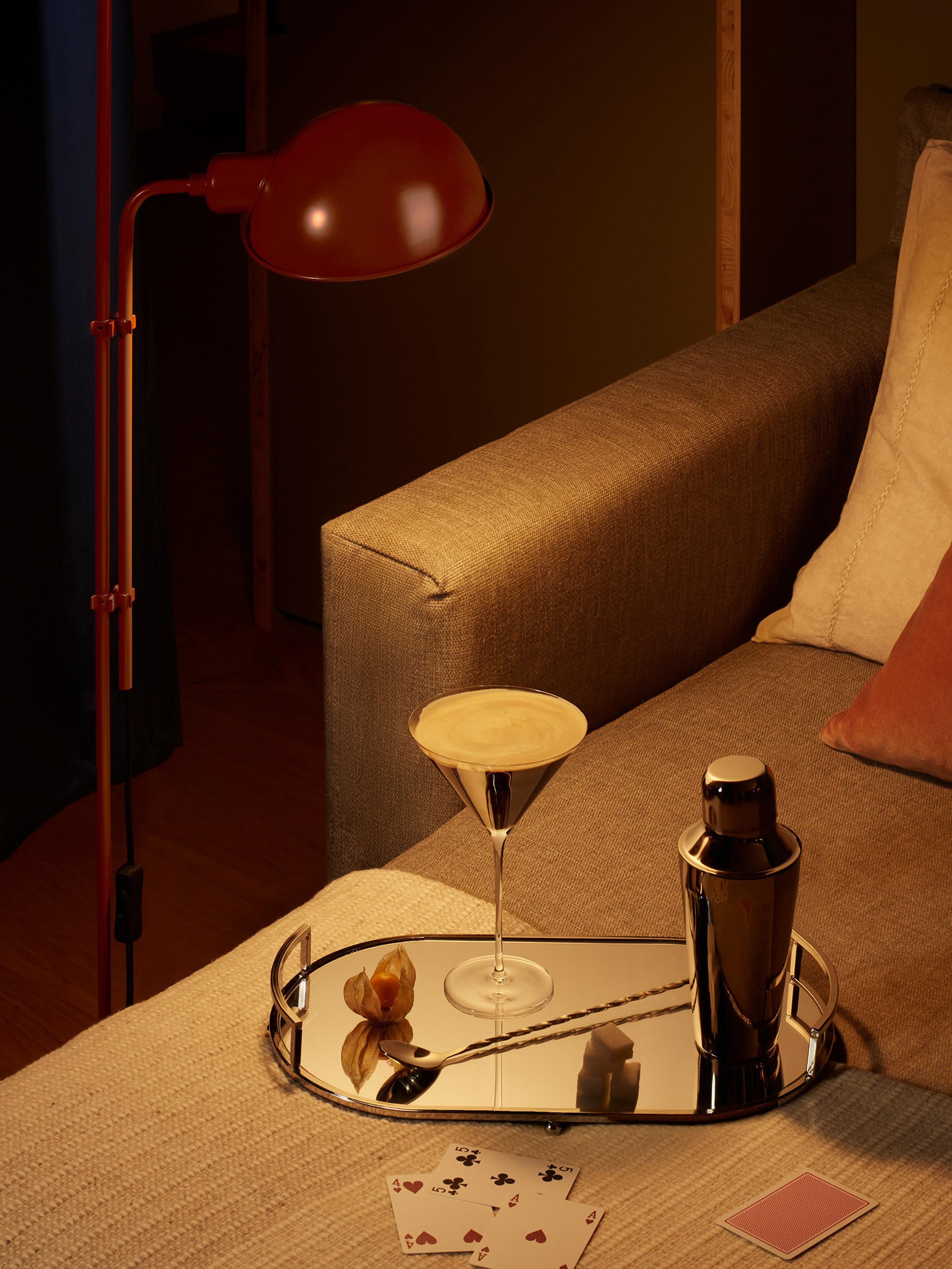 Petit lampadaire orientable Dav - Terracotta, haute brillance