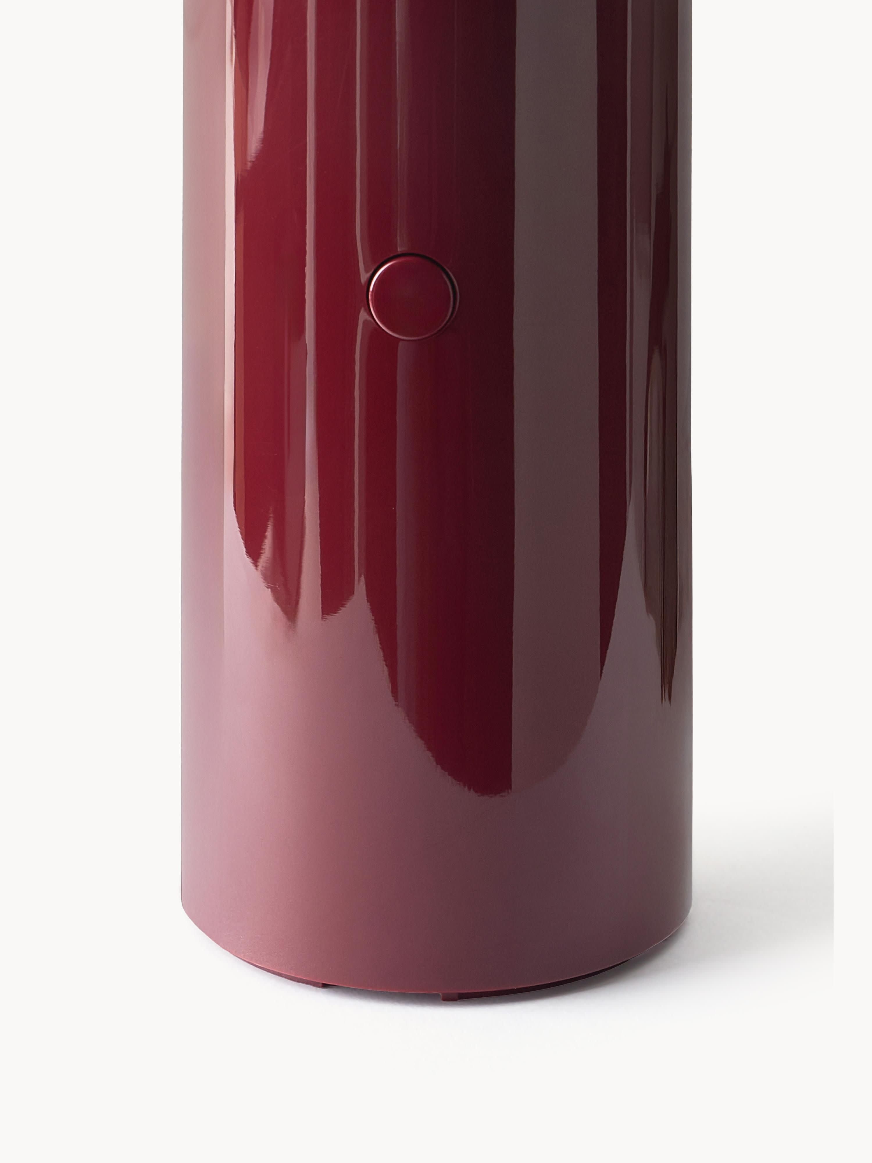 Lampe à poser LED mobile orientable Jokul, intensité ajustable - Lie de vin haute brillance, rouge corail