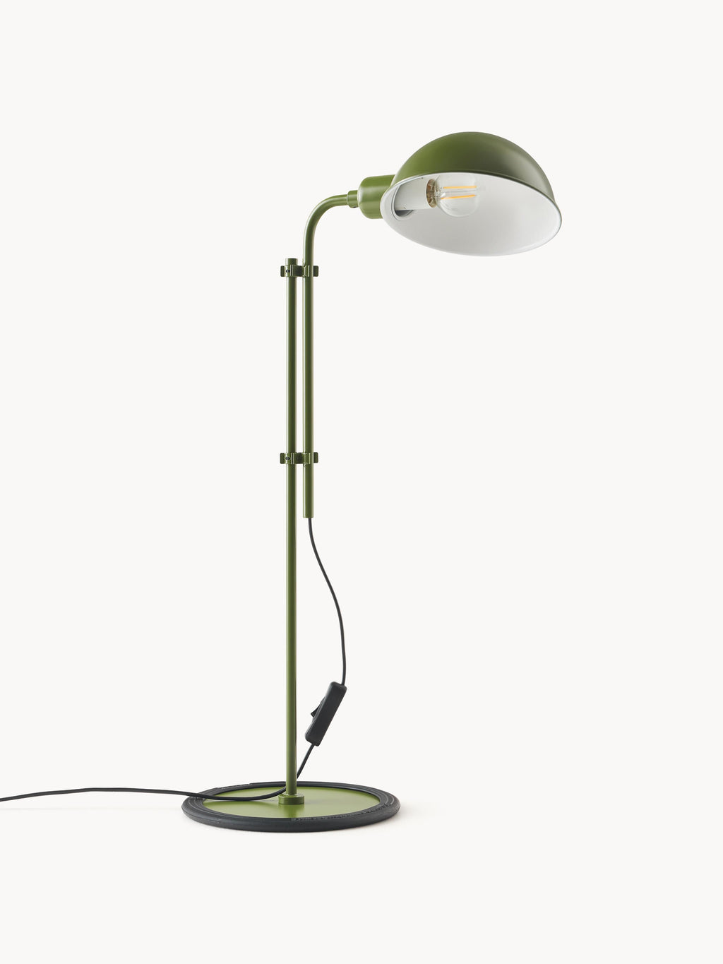 Grande lampe de bureau orientable Dav - Vert foncé, haute brillance