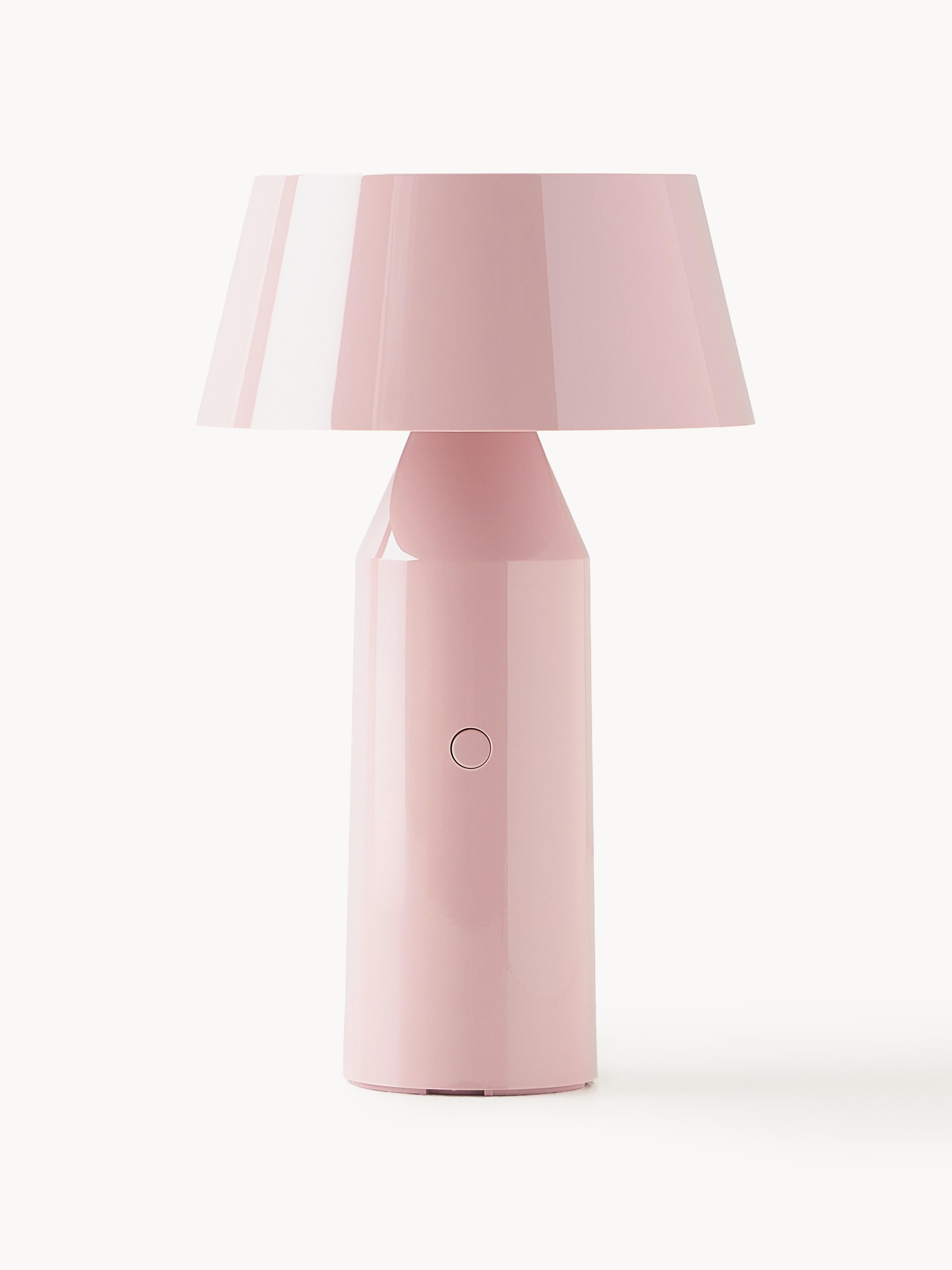 Lampe à poser LED mobile orientable Jokul, intensité ajustable - Rose pâle haute brillance, blanc cassé