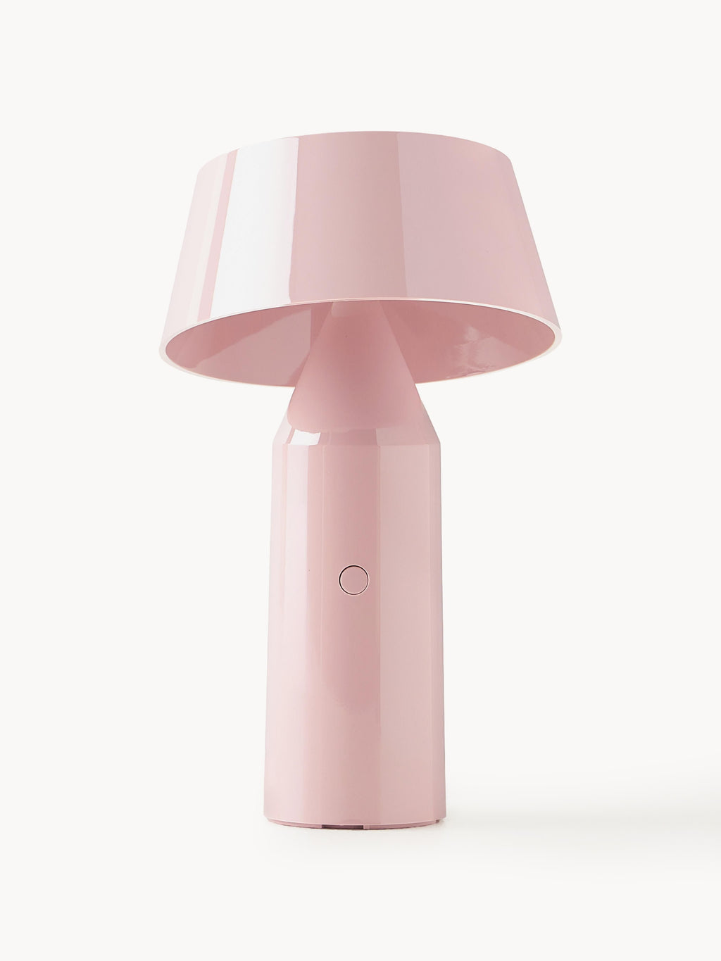 Lampe à poser LED mobile orientable Jokul, intensité ajustable - Rose pâle haute brillance, blanc cassé