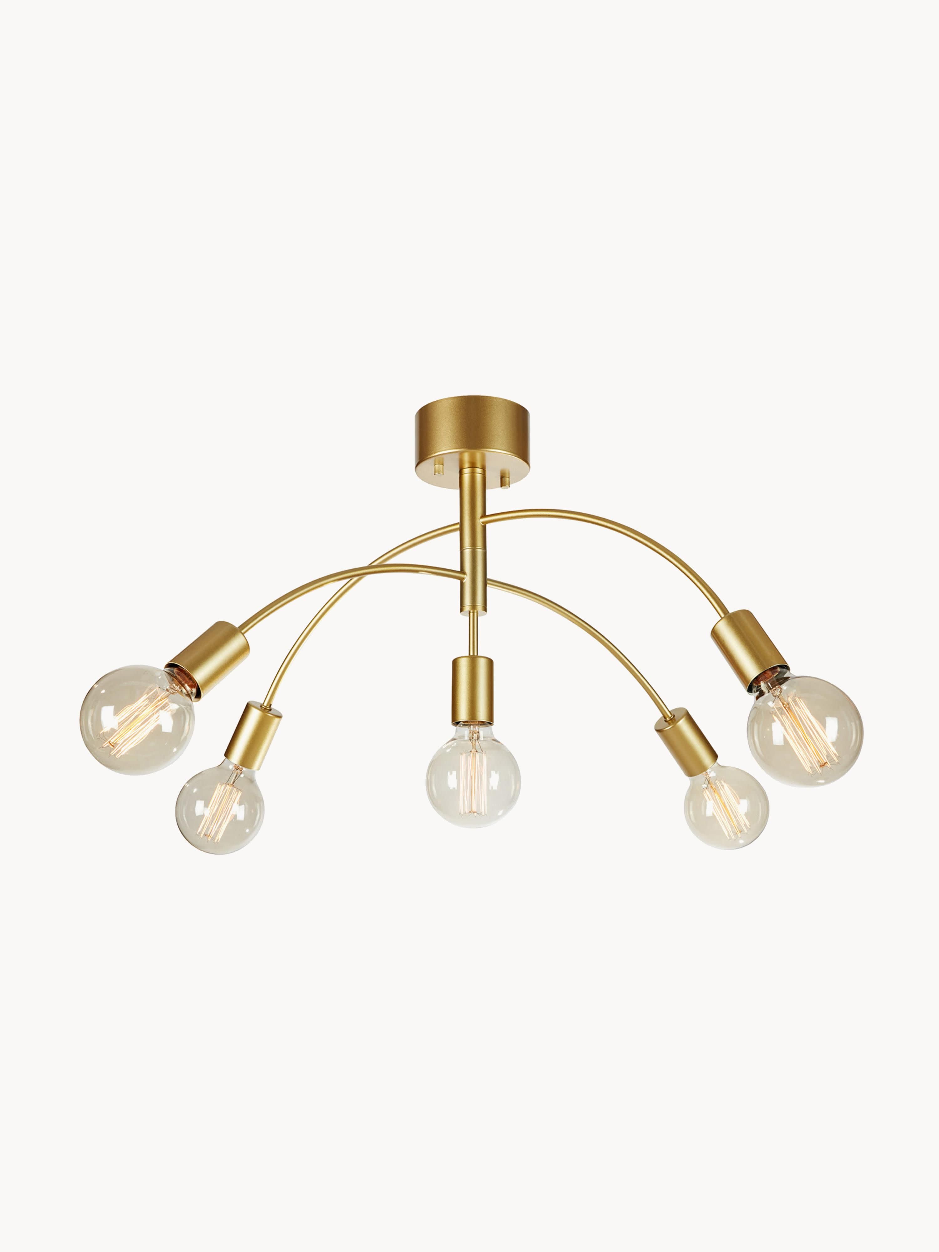 Grande plafonnier en métal Saemund - Doré