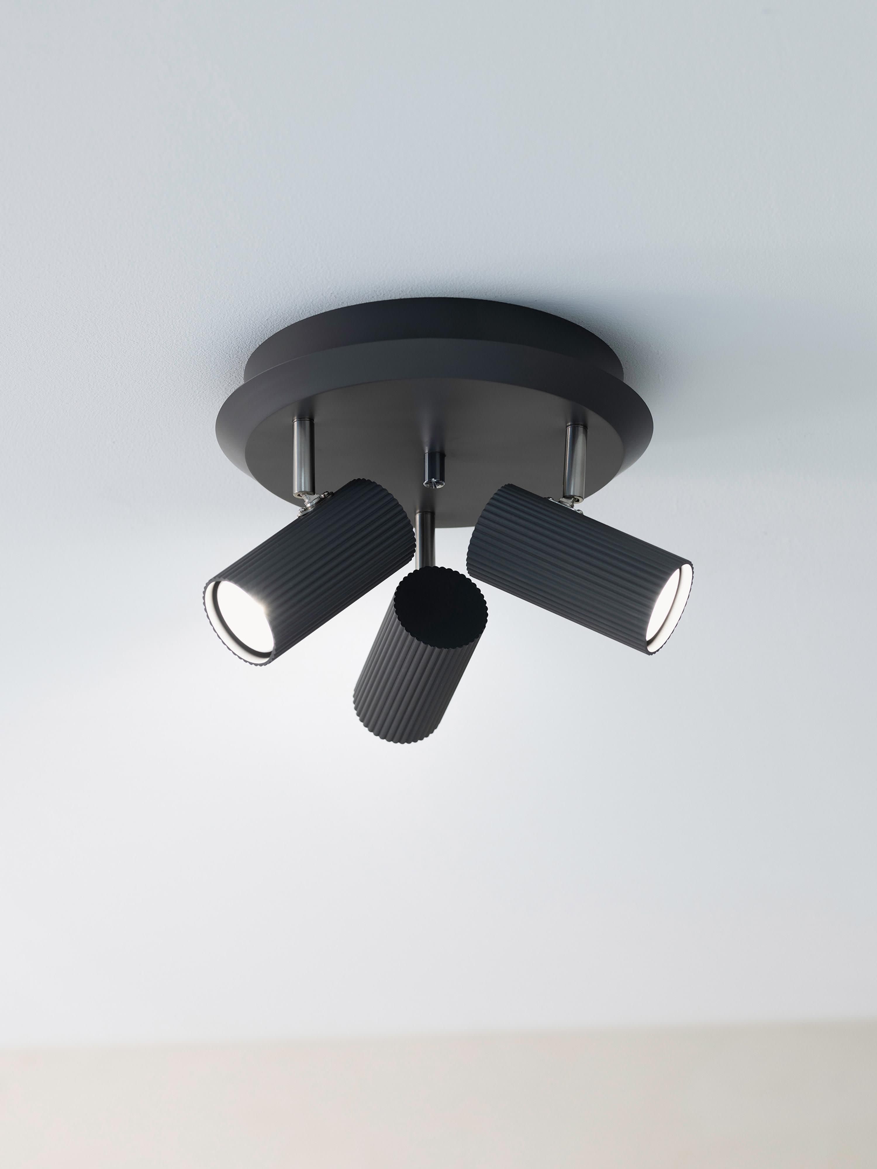 Petit spot de plafond en métal Sampo - Gris foncé