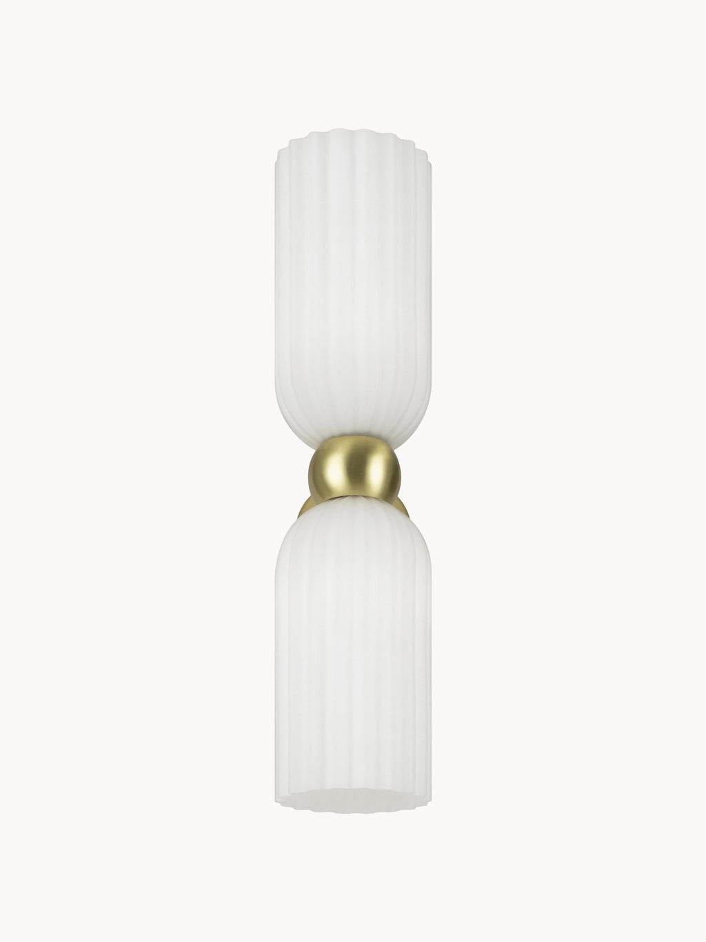 Luminaire Up & Maro - Blanc translucide, doré